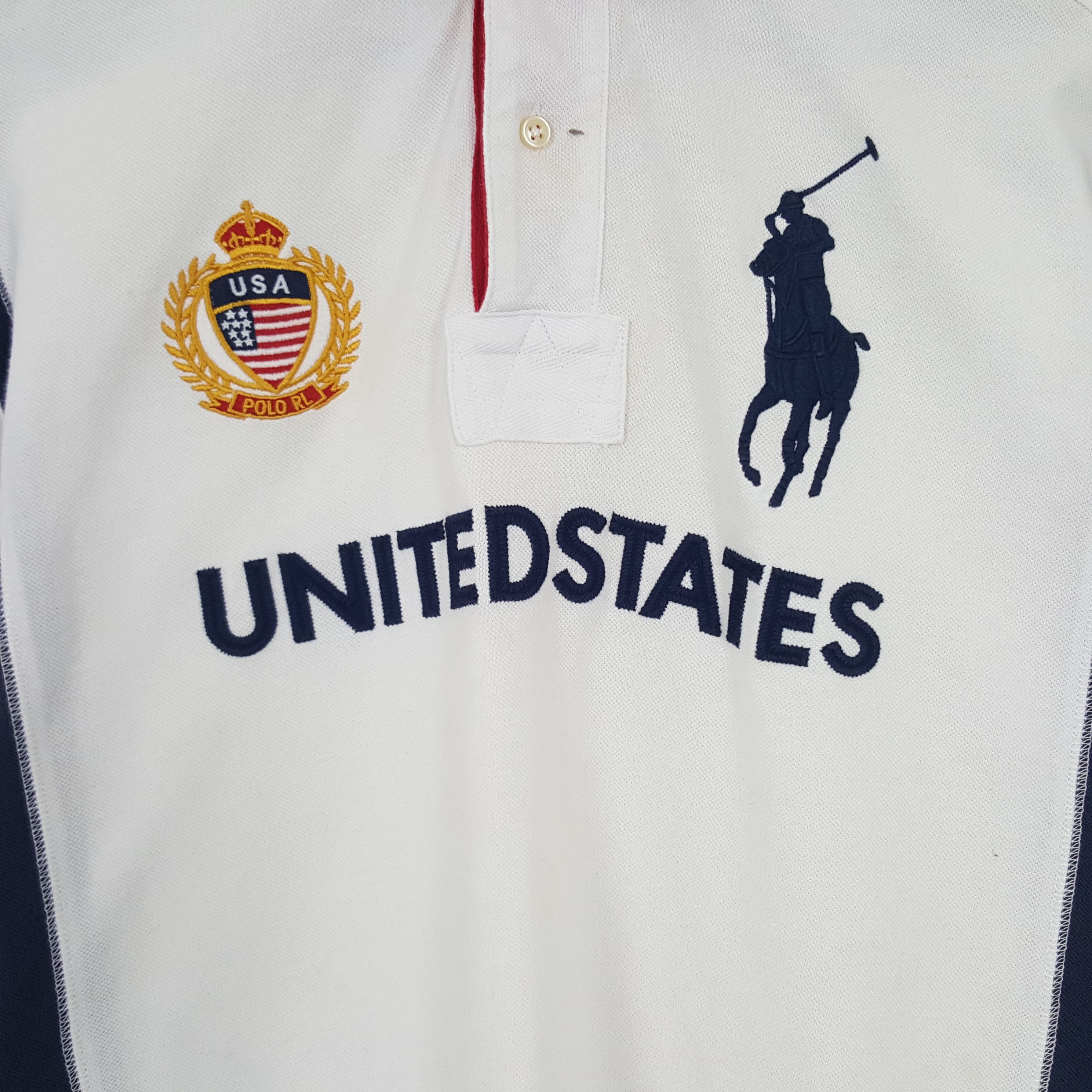 Polo Ralph Lauren × Vintage Vintage Polo Ralph Lauren United State Polos Shirt Size US XL / EU 56 / 4 - 2 Thumbnail