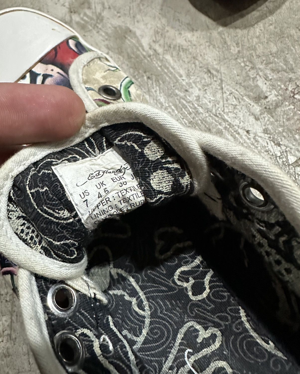 Ed Hardy Ed Hardy “Love Kills Slowly” Lowrise Slip-On Sneakers Size US 7 / IT 37 - 9 Thumbnail