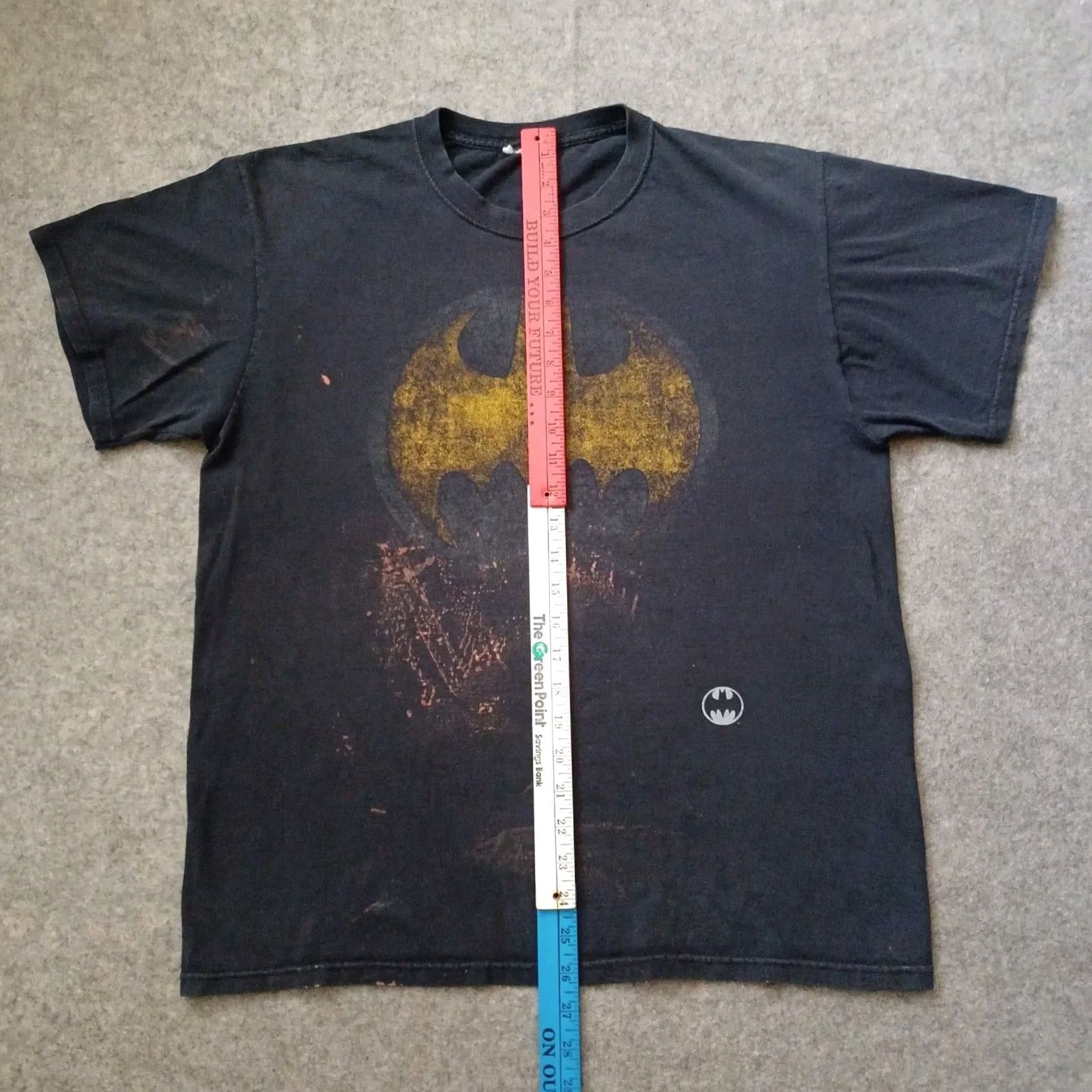 Vintage Batman T Shirt Mens Large Black Graphic Gothic Short Sleeve XL White Cotton Knit Logo Bat Signal Modern Classic Mens Size US XL / EU 56 / 4 - 7 Thumbnail