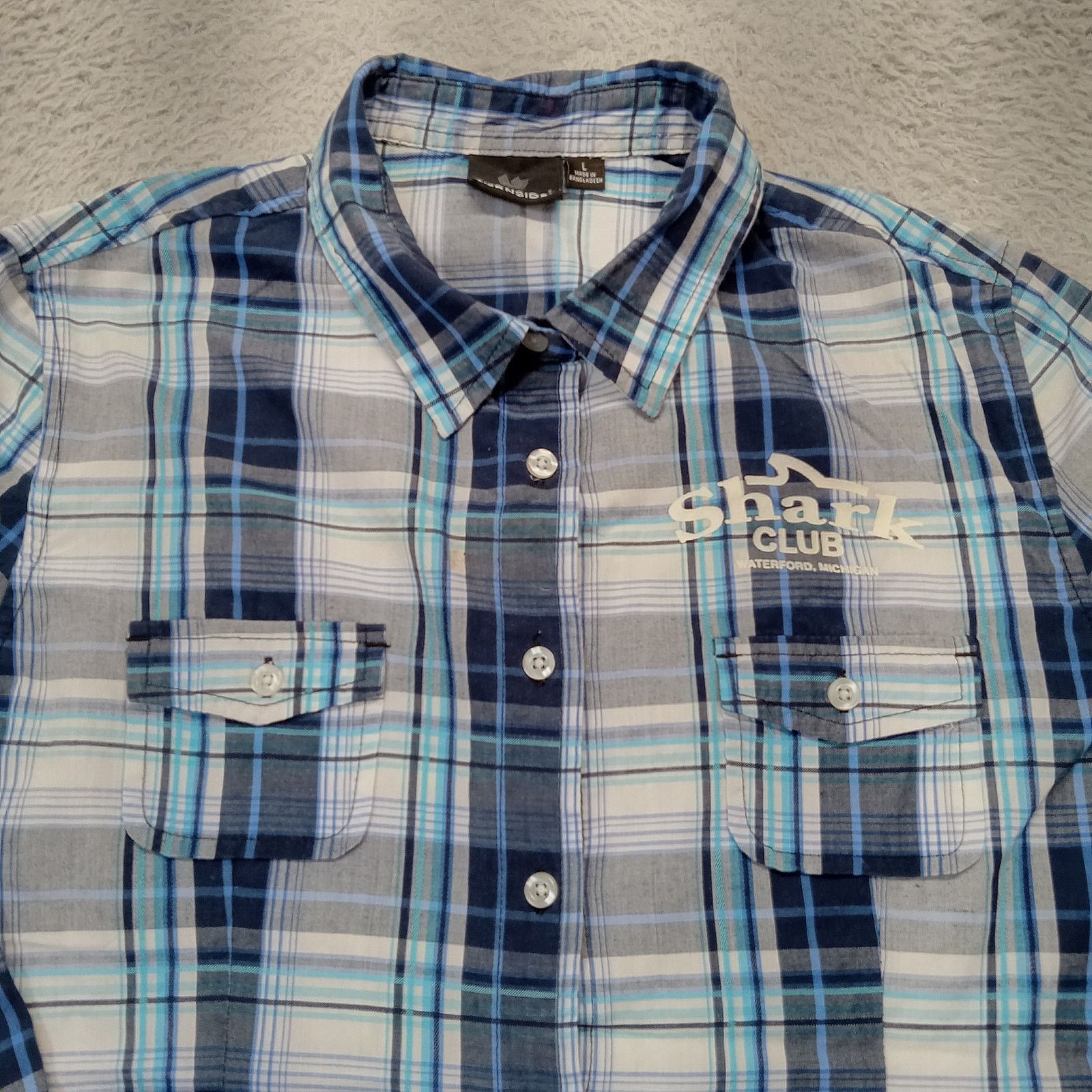 Burnside Burnside Shirt L Men's Long Sleeve Button Front Plaid Size US L / EU 52-54 / 3 - 3 Thumbnail