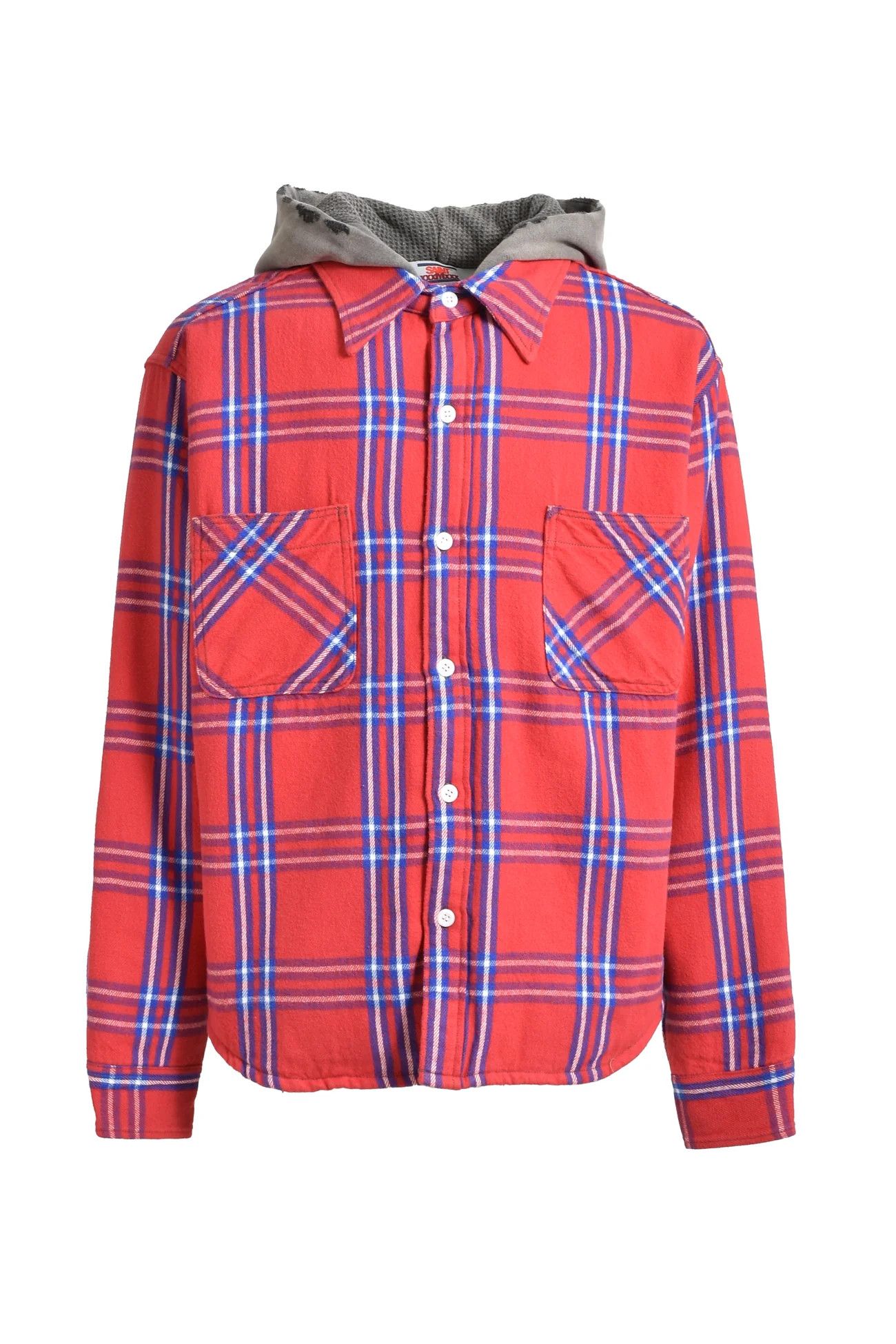 READYMADE × Saint Michael Saint Michael Flannel Jacket Hoodie Size US L / EU 52-54 / 3 - 1 Thumbnail