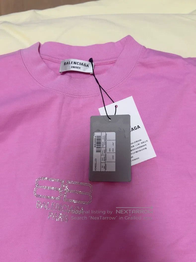 Balenciaga Balenciaga Pink Short Sleeve T-Shirt, XS Size Size US XS / EU 42 / 0 - 2 Thumbnail