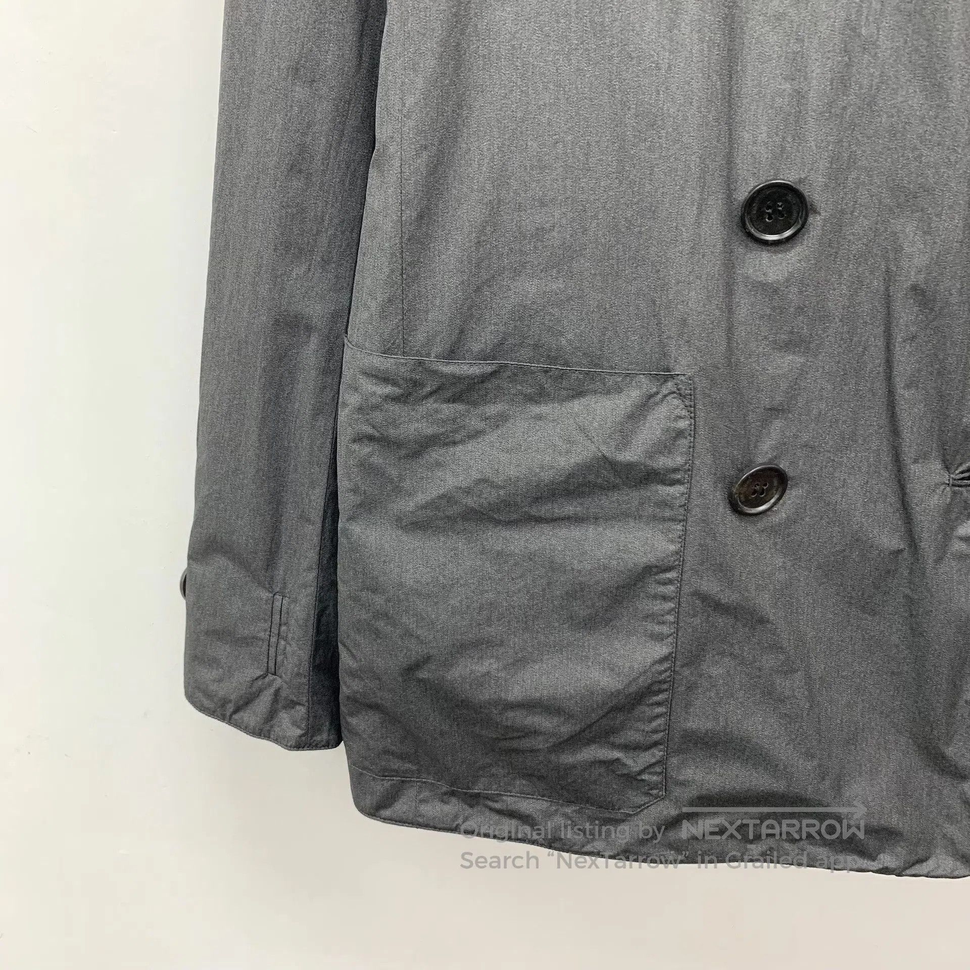 Dior Dior Gray Wool Double-Breasted Reversible Coat. Size US S / EU 44-46 / 1 - 9 Thumbnail
