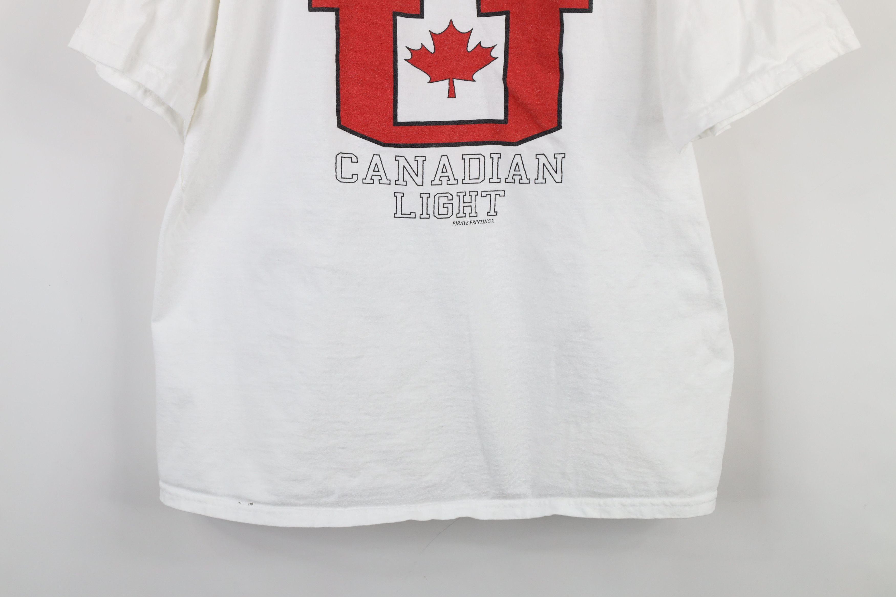Vintage Vintage 90s Spell Out Molson U Canadian Light Beer T-Shirt Size US XL / EU 56 / 4 - 3 Thumbnail