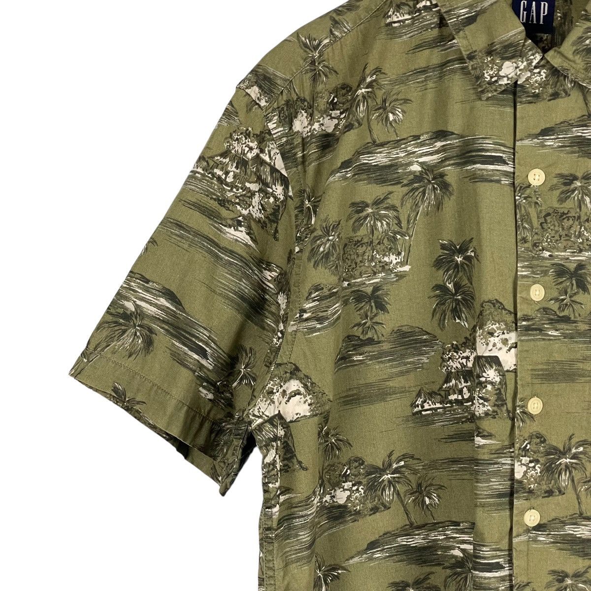 Gap Vintage Gap Hawaiian Shirt Oversized Shirt Size US M / EU 48-50 / 2 - 2 Thumbnail
