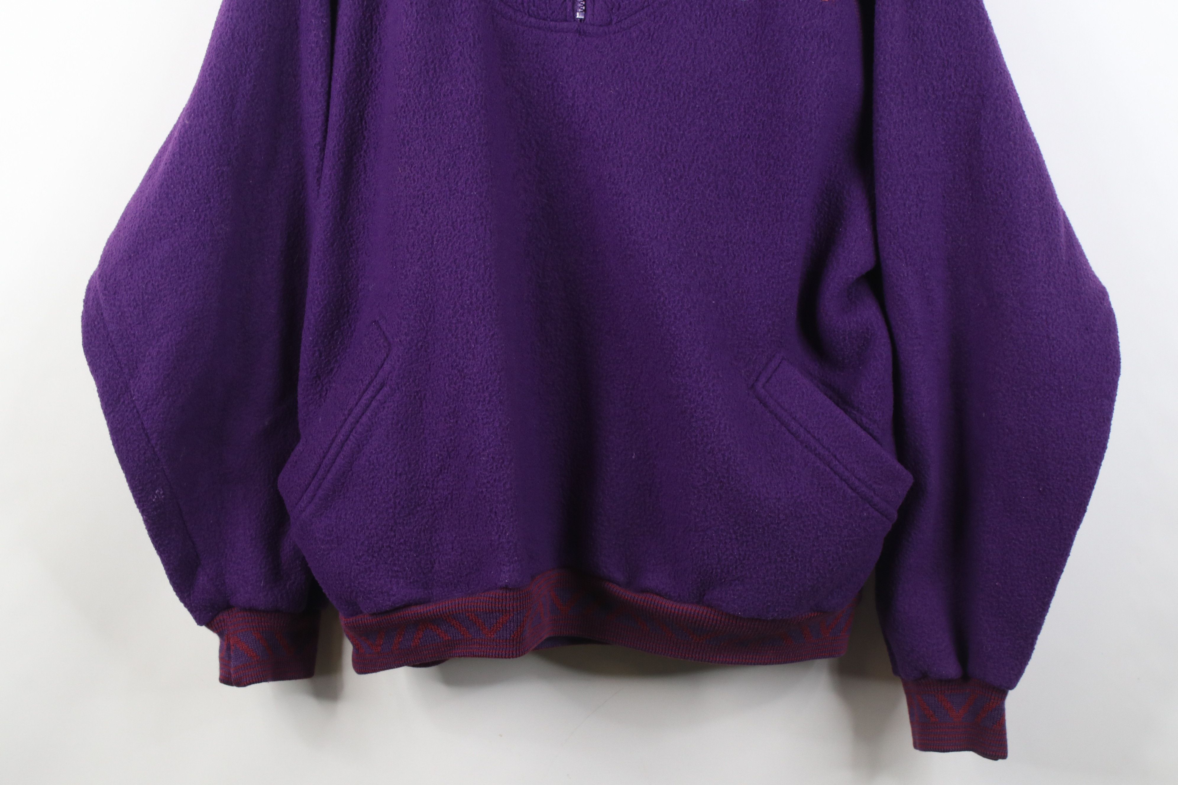Vintage Vintage 90s Streetwear Skiing Fleece 1/4 Zip Sweater Size US M / EU 48-50 / 2 - 3 Thumbnail
