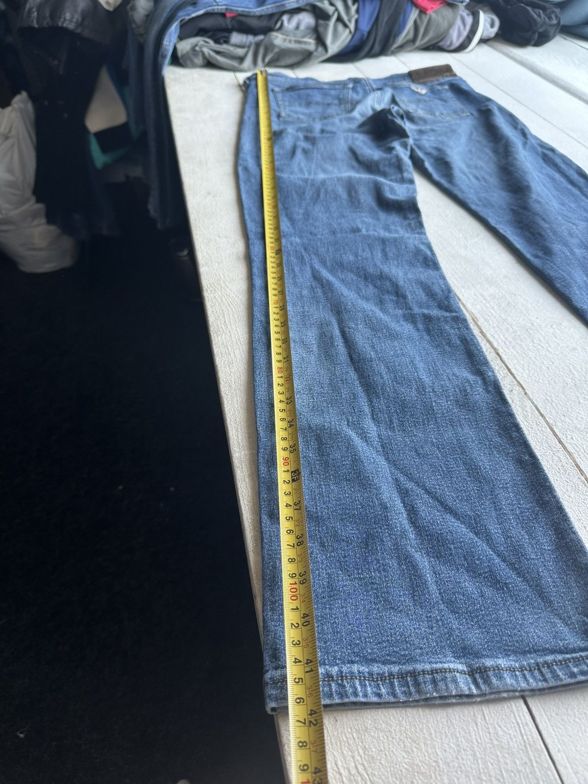 Giorgio Armani 🚨90s Armani Jeans Denim Blue Baggy Mens Pants 30US Size 30" / US 8 / IT 44 - 12 Thumbnail