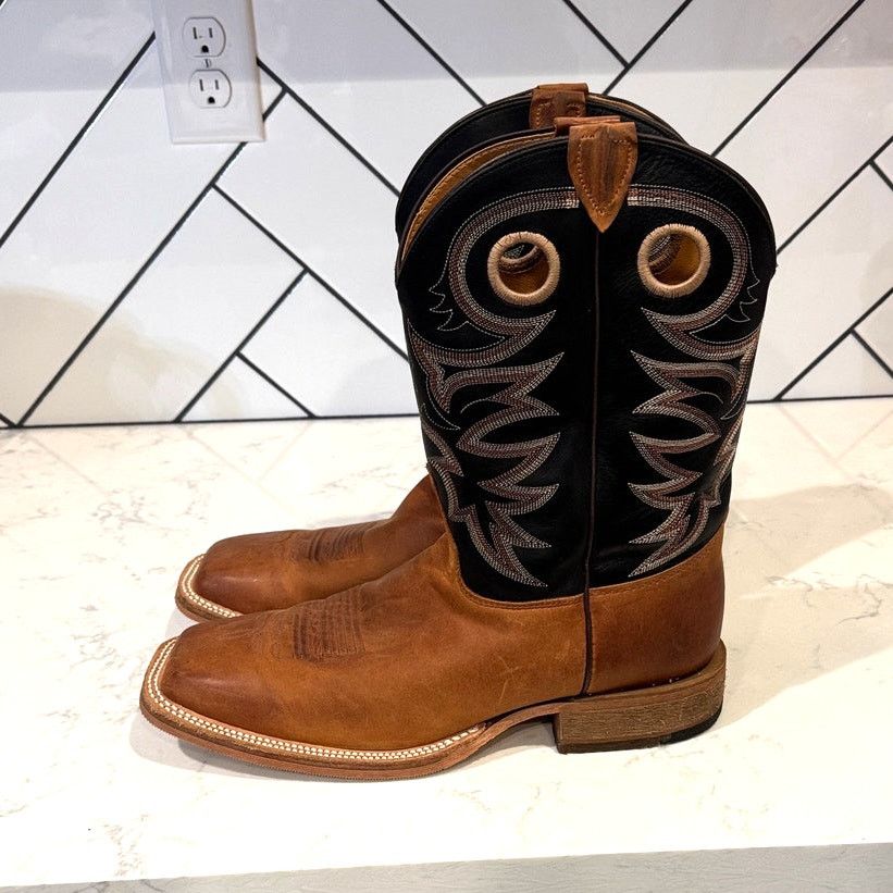 Justin Boots Justin Caddo Bent Rail Boots Broad Square Toe 12 EE wide Size US 12 / EU 45 - 12 Thumbnail