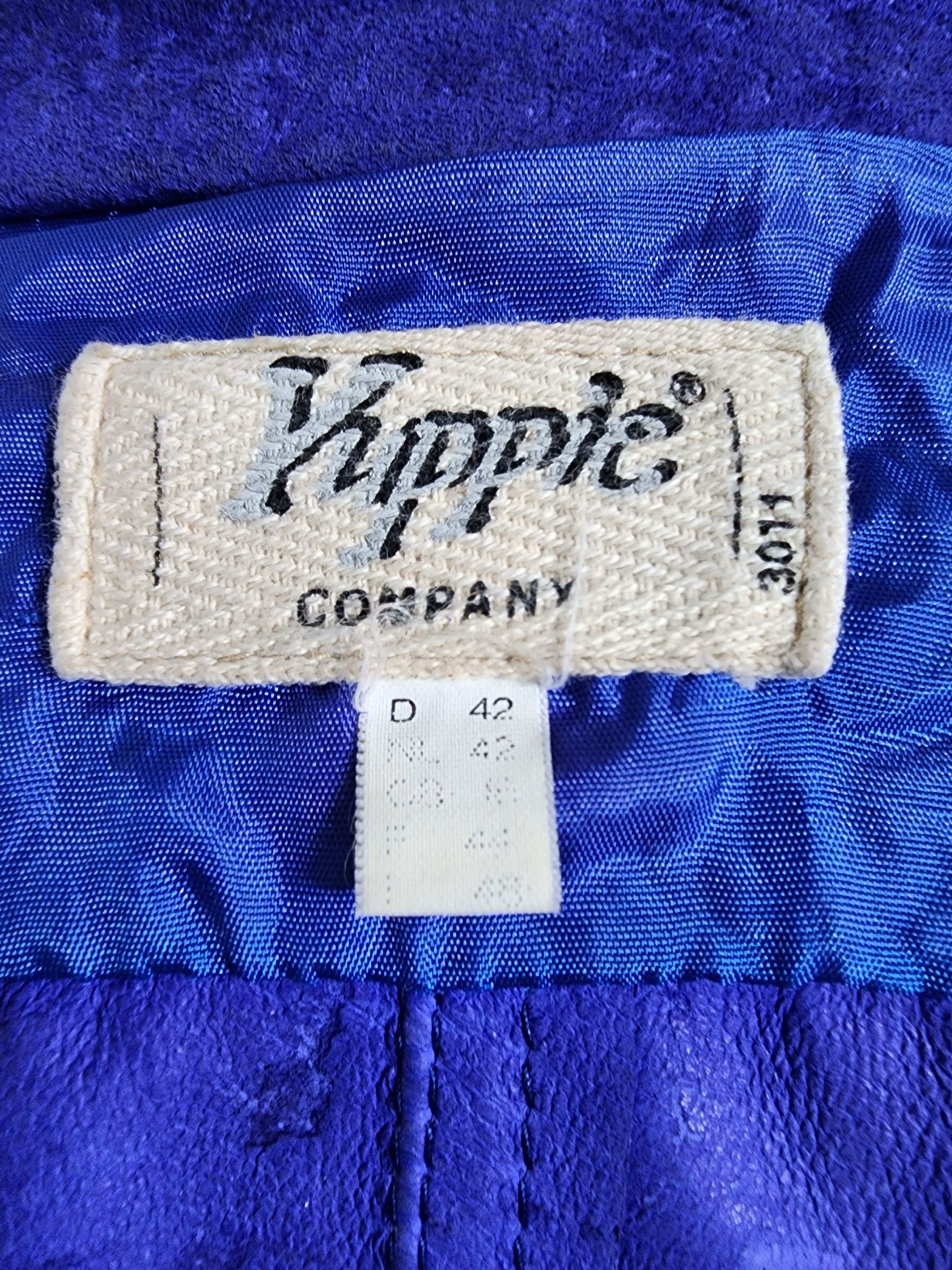 Genuine Leather Blue Suede Leather Shirt: Women's Metal Snaps Jacket Size XL / US 12-14 / IT 48-50 - 9 Thumbnail
