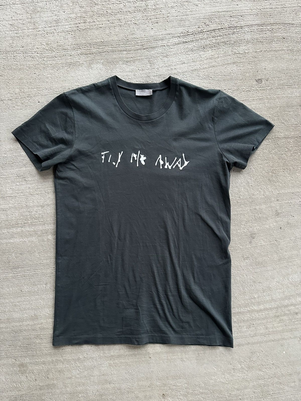 Dior × Hedi Slimane Dior Homme SS10 fly me away tee shirt | Grailed