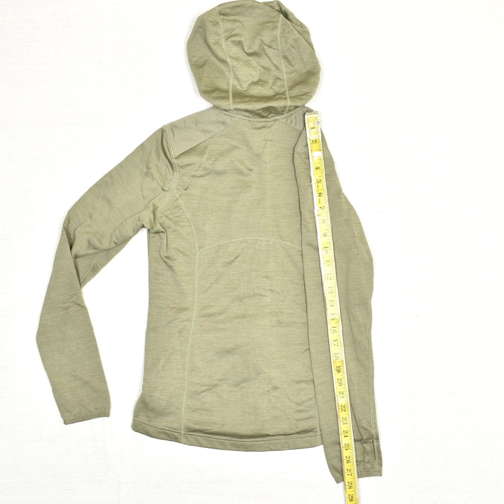 Vintage Columbia Women Hooded Jacket Solid Green Size S Polyester Full Zip Basic Jacket Pockets Size S / US 4 / IT 40 - 6 Thumbnail