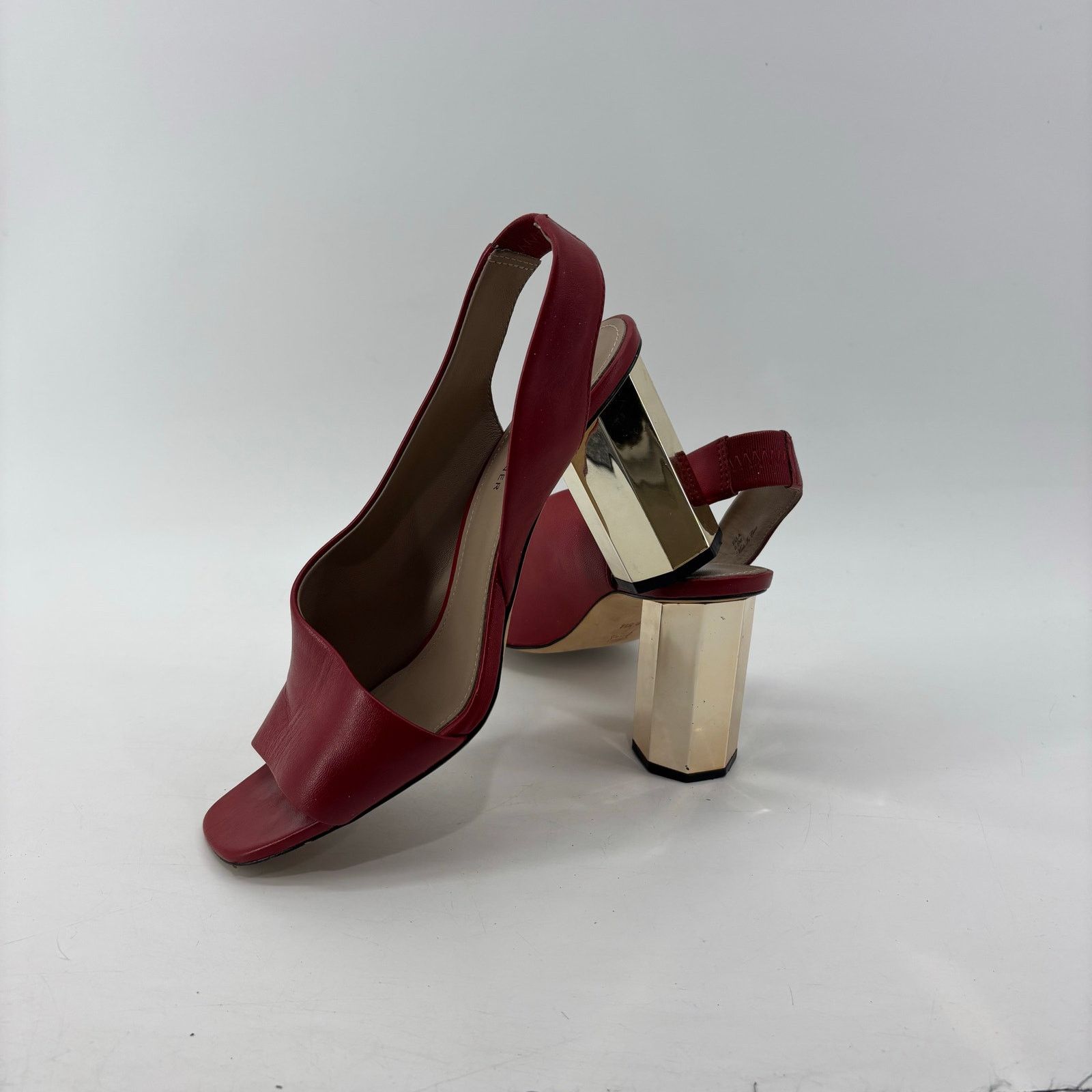 Donald Pliner Donald Pliner Womens Size 9.5 Red Open Toe Pumps Slingback Size US 9.5 / IT 39.5 - 11 Thumbnail