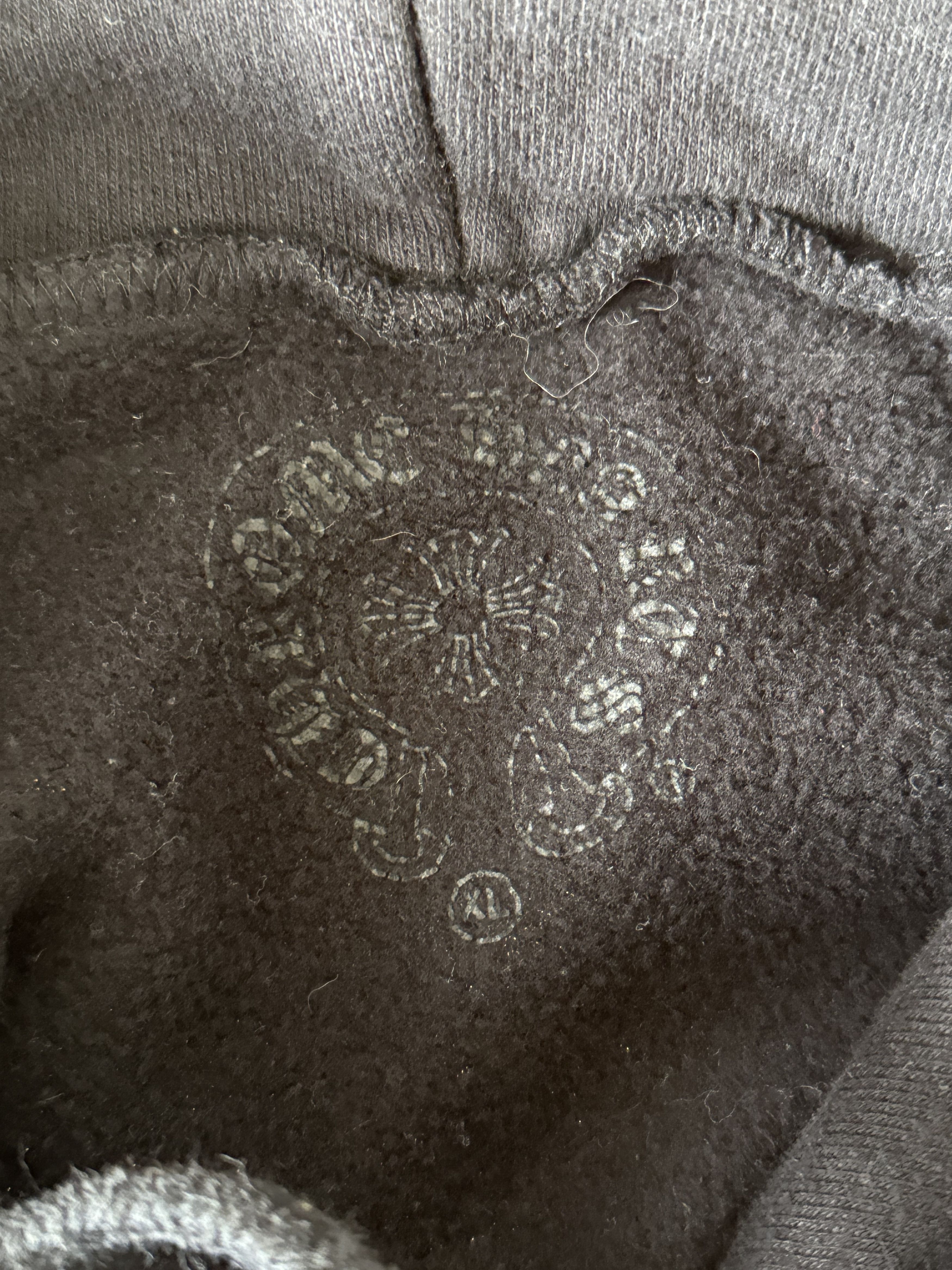 Chrome Hearts Chrome Hearts Black & White Horseshoe Chomper Logo Hoodie Size US XL / EU 56 / 4 - 3 Thumbnail
