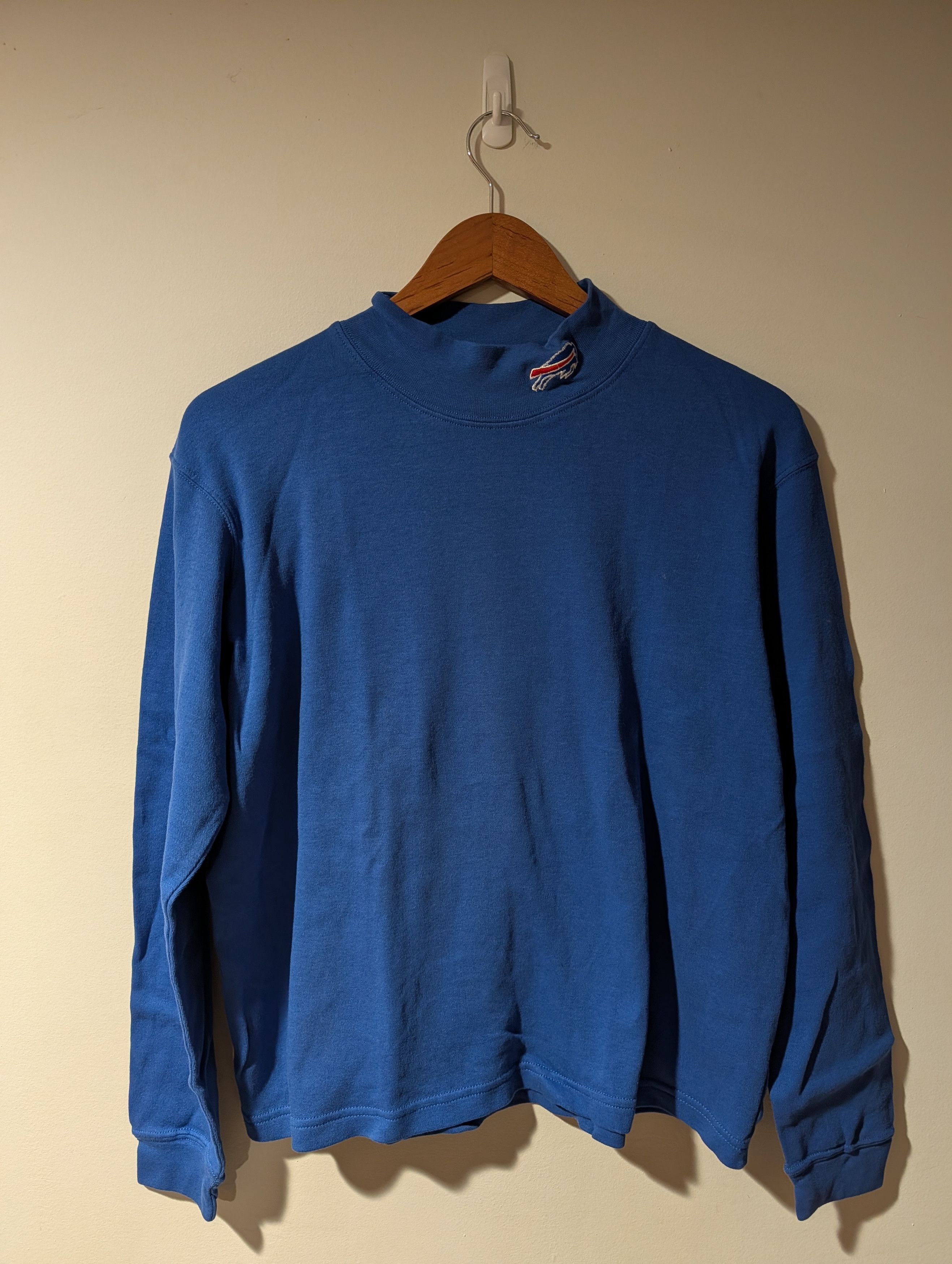 NFL VTG NFL For Her Buffalo Bills Mock Neck Long Sleeve Shirt Size US L / EU 52-54 / 3 - 1 Thumbnail