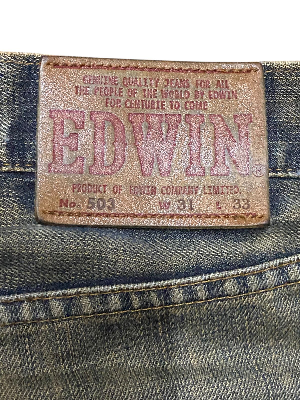 Edwin Vintage Japanese Brand Edwin 503 Rusty Loose Jeans Size US 32 / EU 48 - 13 Thumbnail
