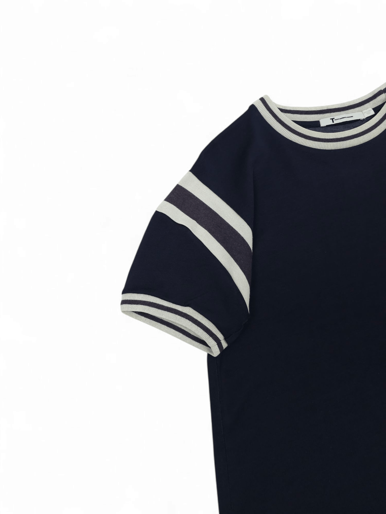 Alexander Wang 💎 Alexander Wang Navy Black Blouse T-shirt Size XS / US 0-2 / IT 36-38 - 3 Thumbnail