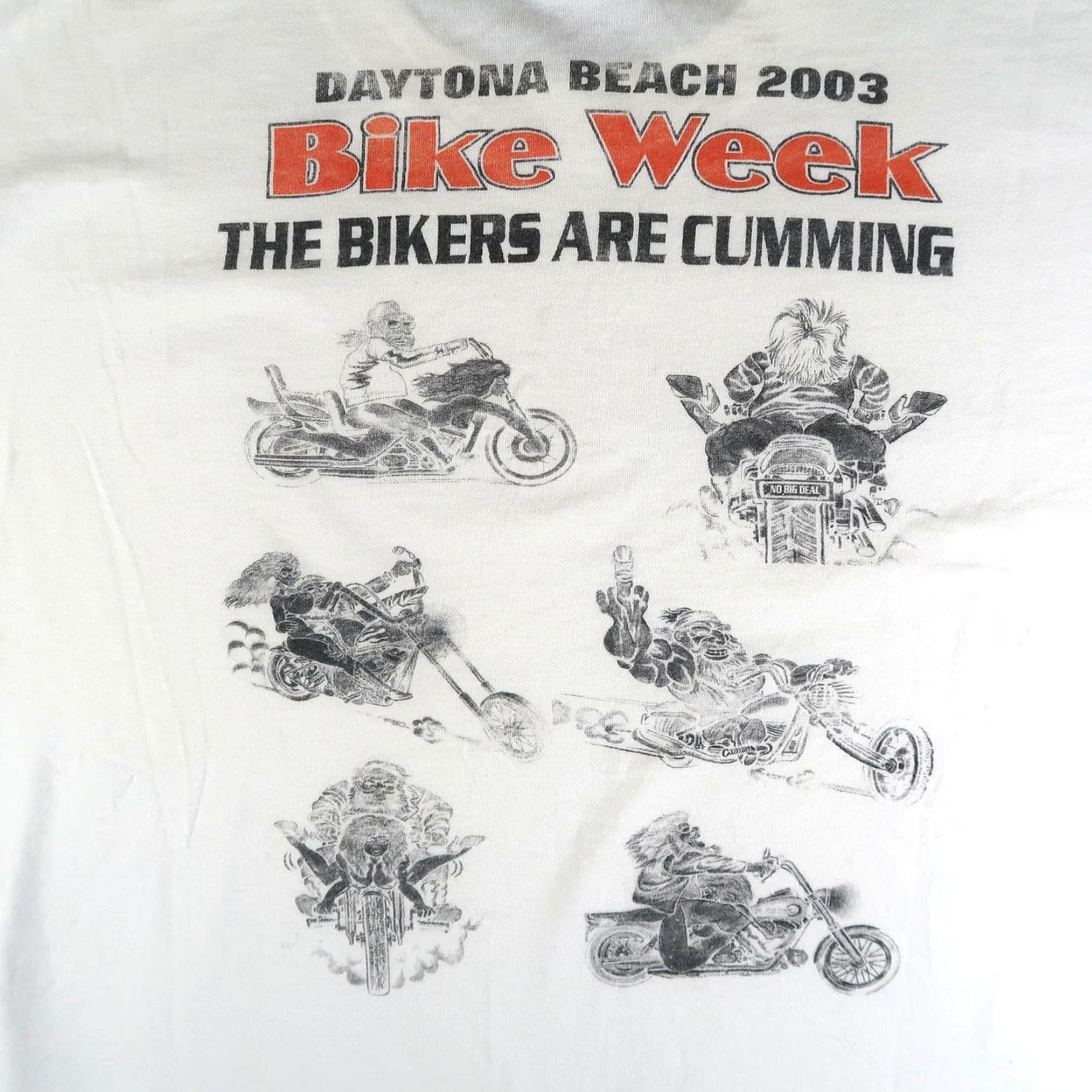 Vintage VINTAGE Y2K Bike Week T Shirt Mens XL White Daytona Beach 2003 AllSport Biker Size US XL / EU 56 / 4 - 4 Thumbnail