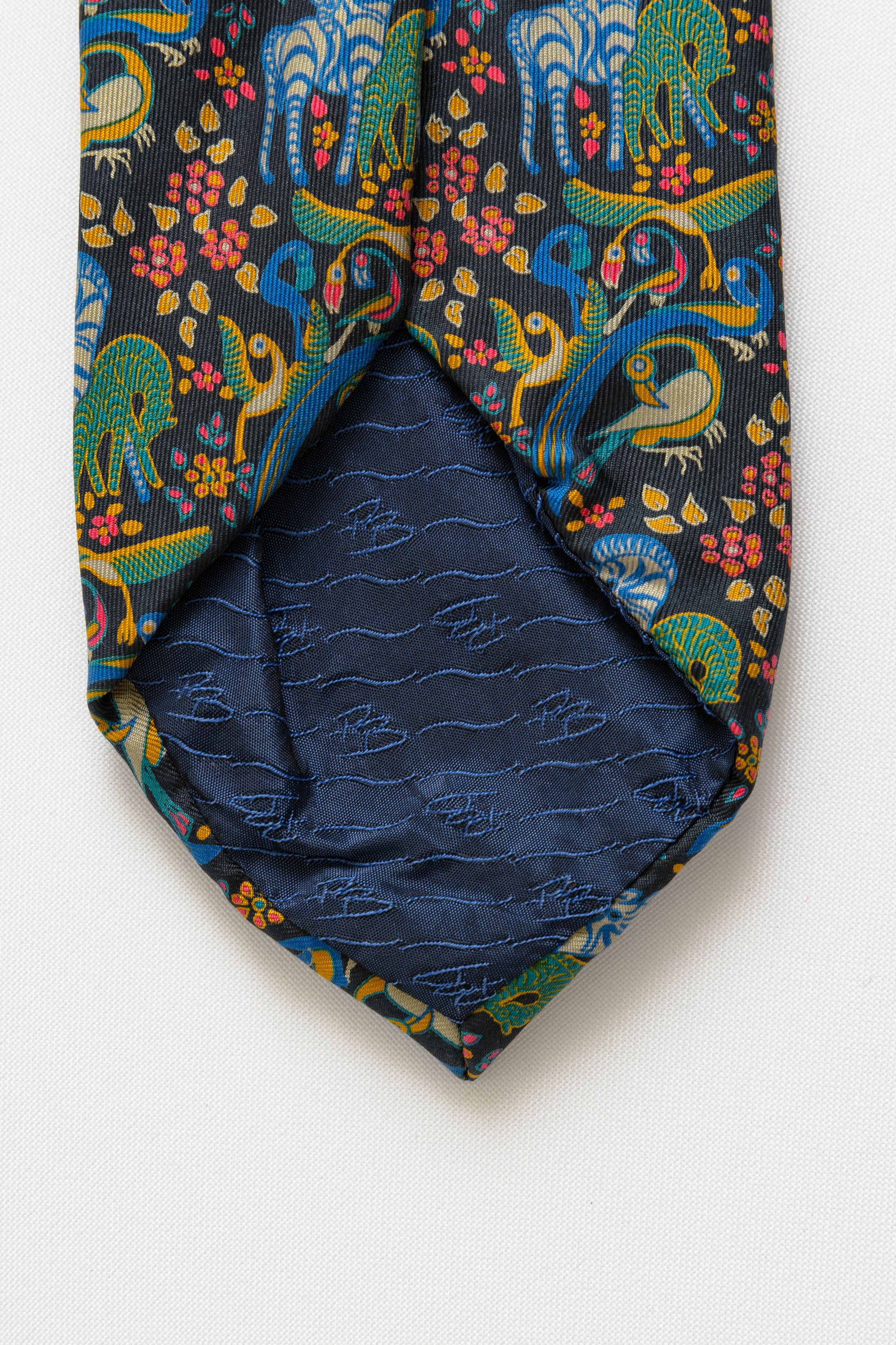 Pierre Balmain Pierre Balmain Tie animals crazy print necktie silk tie 071 Size ONE SIZE - 6 Thumbnail