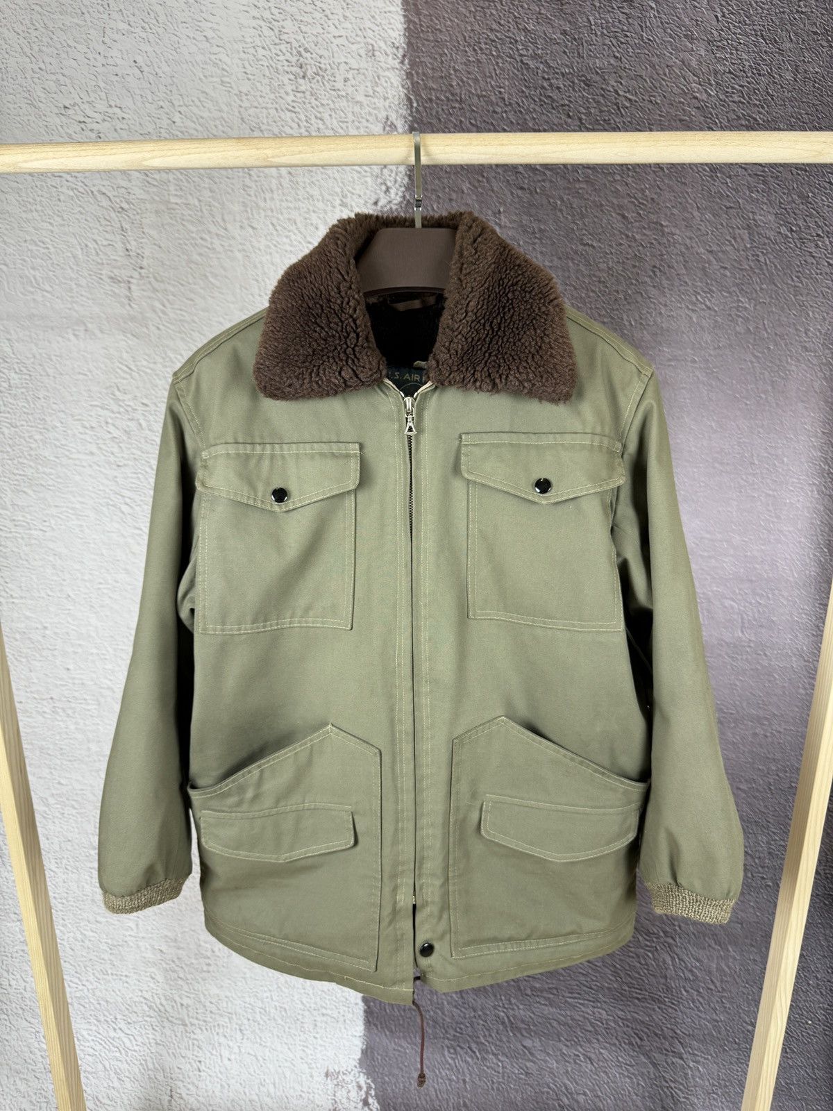 Vintage U.S. Air Force vintage 70s 80s military rare padded jacket Size US L / EU 52-54 / 3 - 1 Thumbnail