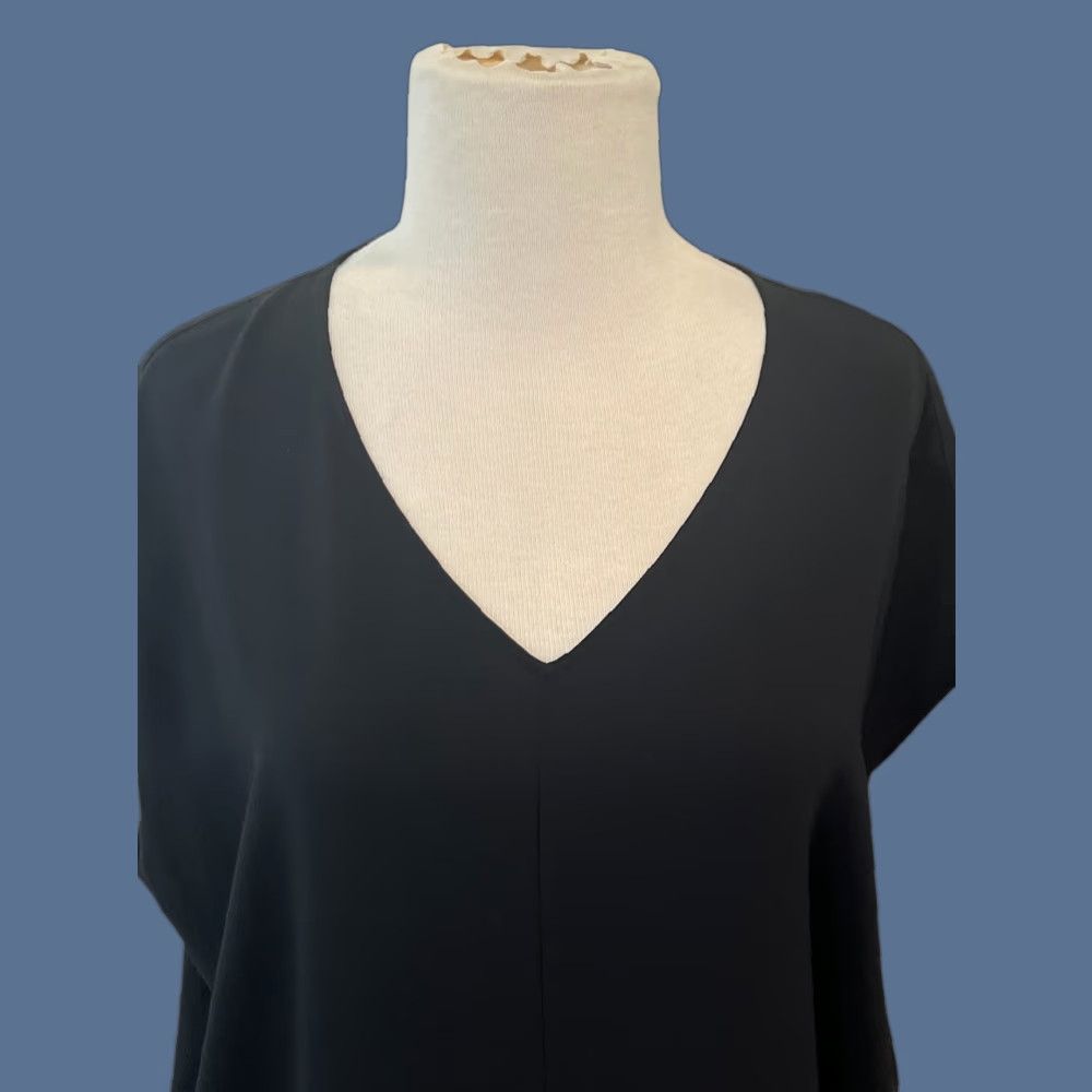 Eileen Fisher Eileen Fisher Dress Womens XXS Black 100% Silk Kaftan Sheath Beach Boho Midi Size XXS / US 00 / IT 34 - 1 Thumbnail