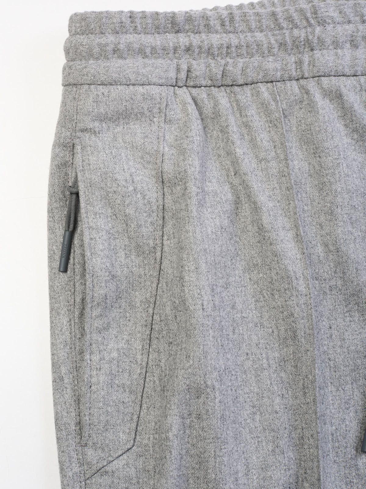 Ermenegildo Zegna ERMENEGILDO ZEGNA Gray Wool-Cashmere-Silk Drawstring Size US 36 / EU 52 - 5 Thumbnail