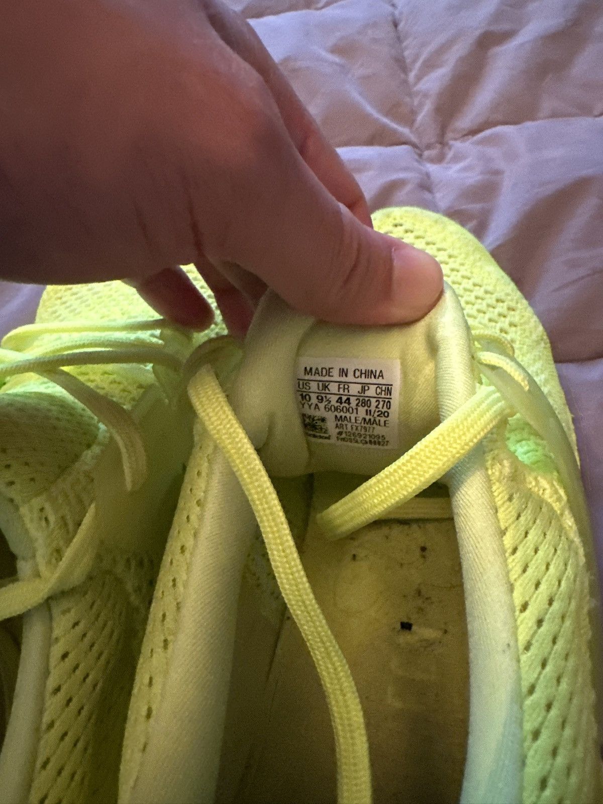 Adidas Adidas Ultra Boost 1.0 DNA neon yellow Size US 10 / EU 43 - 7 Thumbnail