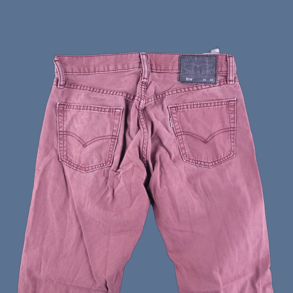 Levi's Levis Jeans Mens 514 29x29 Straight Distressed Red Casual Size US 29 - 1 Thumbnail