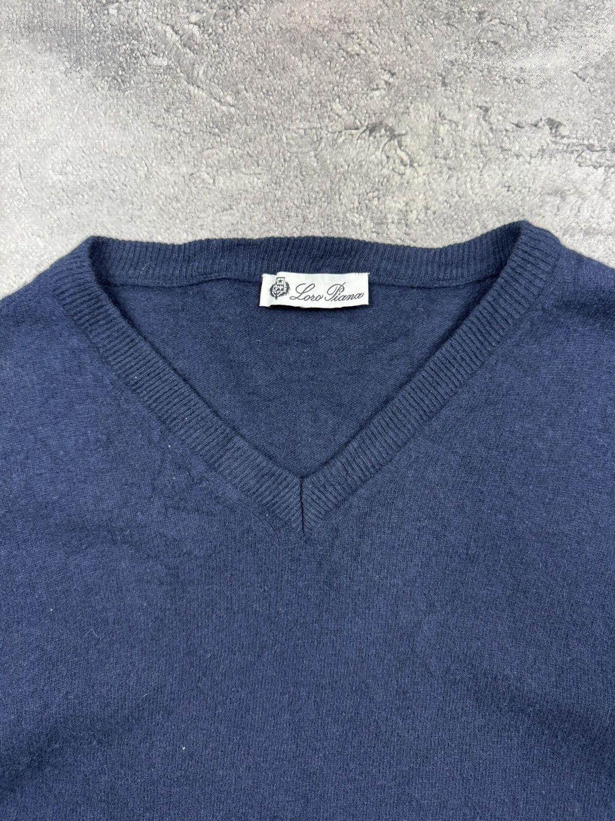 Loro Piana Loro Piana Lana Wool Blue Sweater Luxury Size US M / EU 48-50 / 2 - 7 Thumbnail