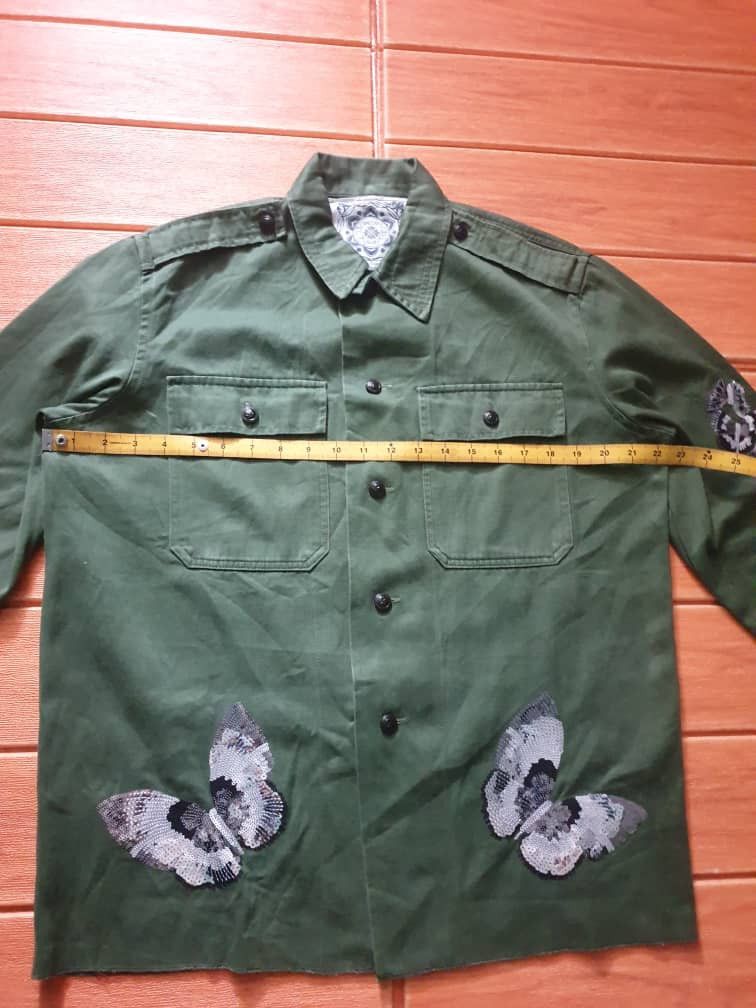 Japanese Brand 💥Peacock Blue handmade Butterfly Made in ITALY shirt Size L / US 10 / IT 46 - 8 Thumbnail