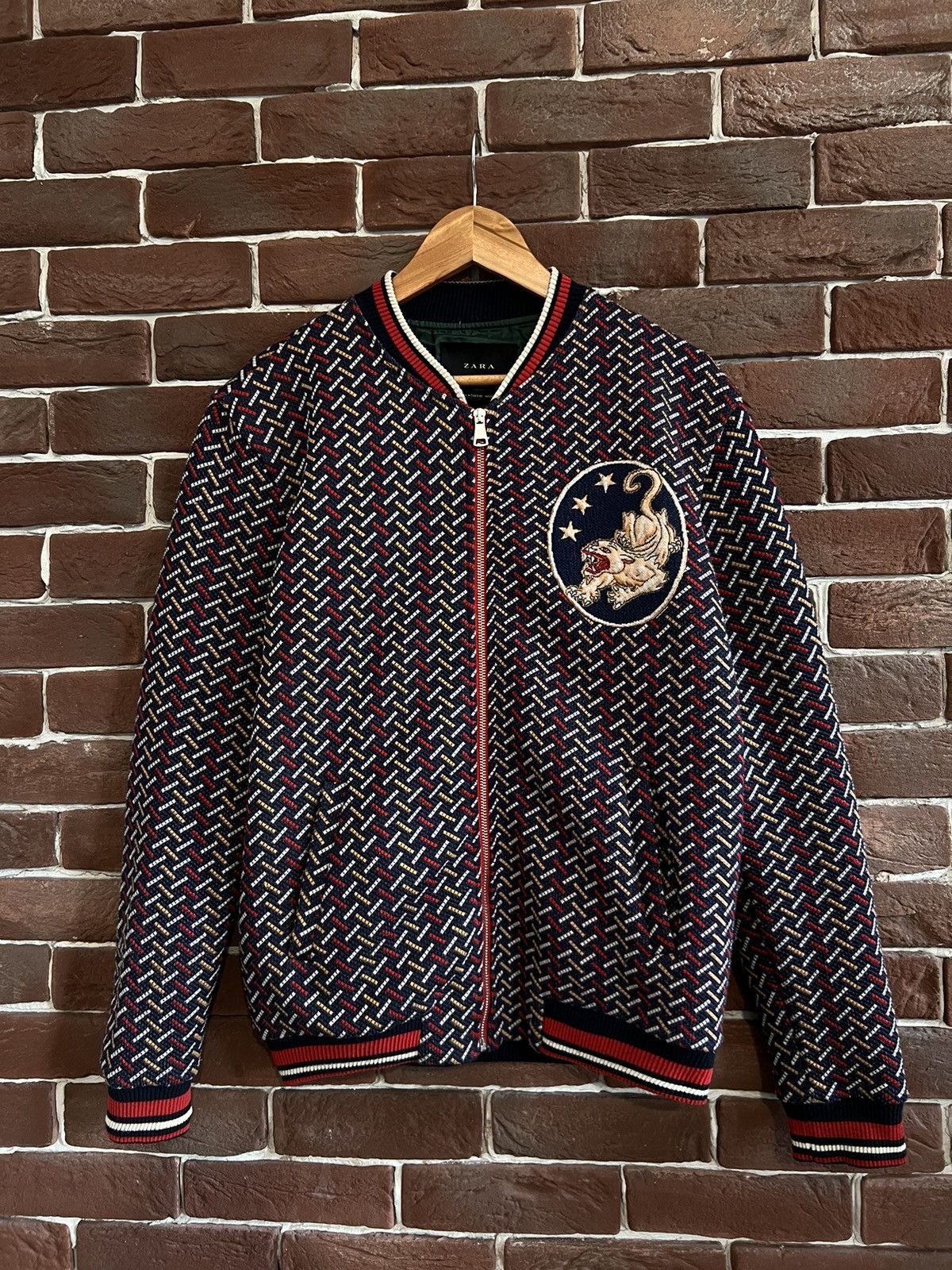 Zara Zara Patches Knitted Bomber Jacket Like SLP Gucci M Size US M / EU 48-50 / 2 - 2 Thumbnail