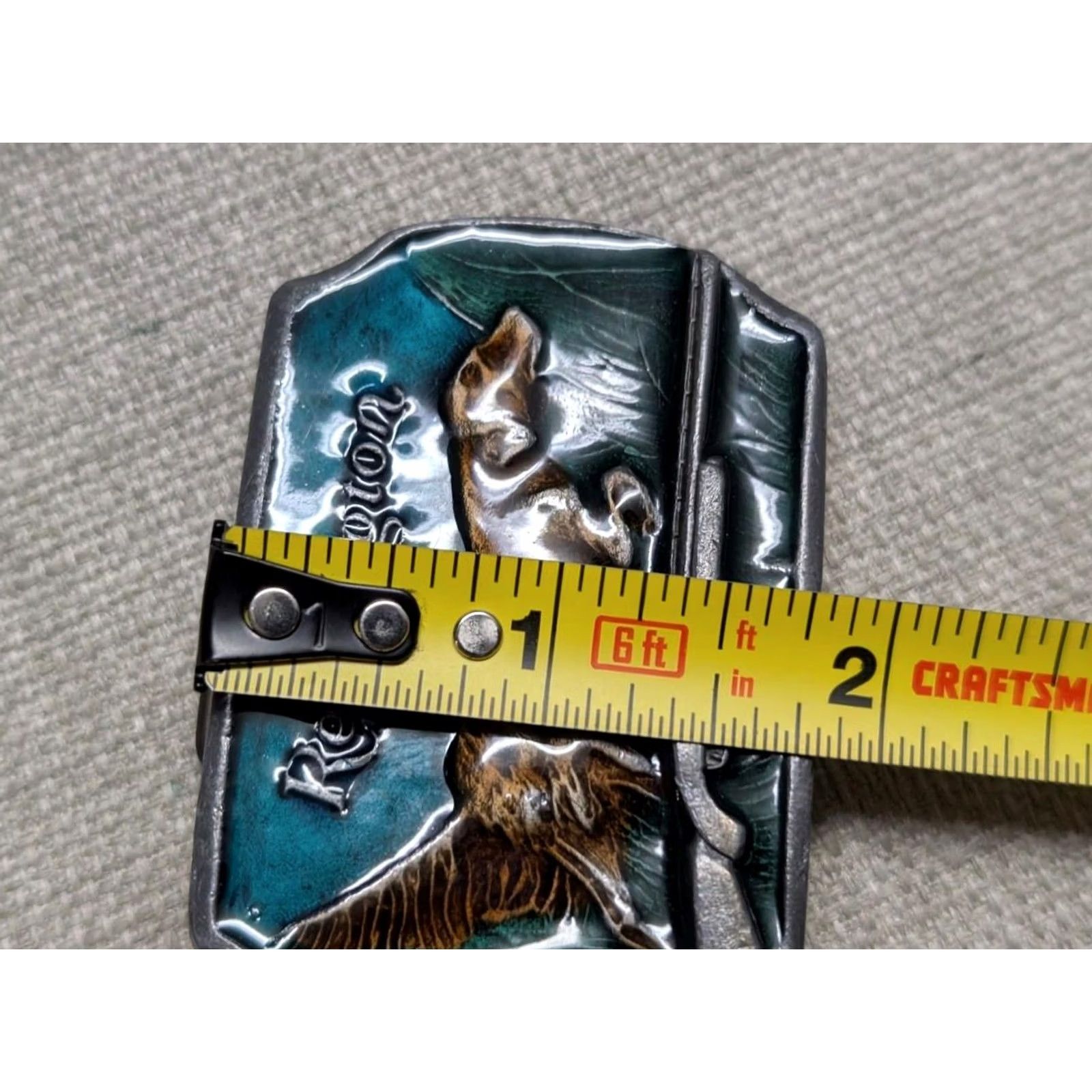 Vintage VINTAGE Remington belt buckle HUNTING DOG Irish Setter WESTERN duck hunt GUN Pewter Men Green belt buckle Bird Hunting size 1.75 in Mens Size ONE SIZE - 7 Thumbnail