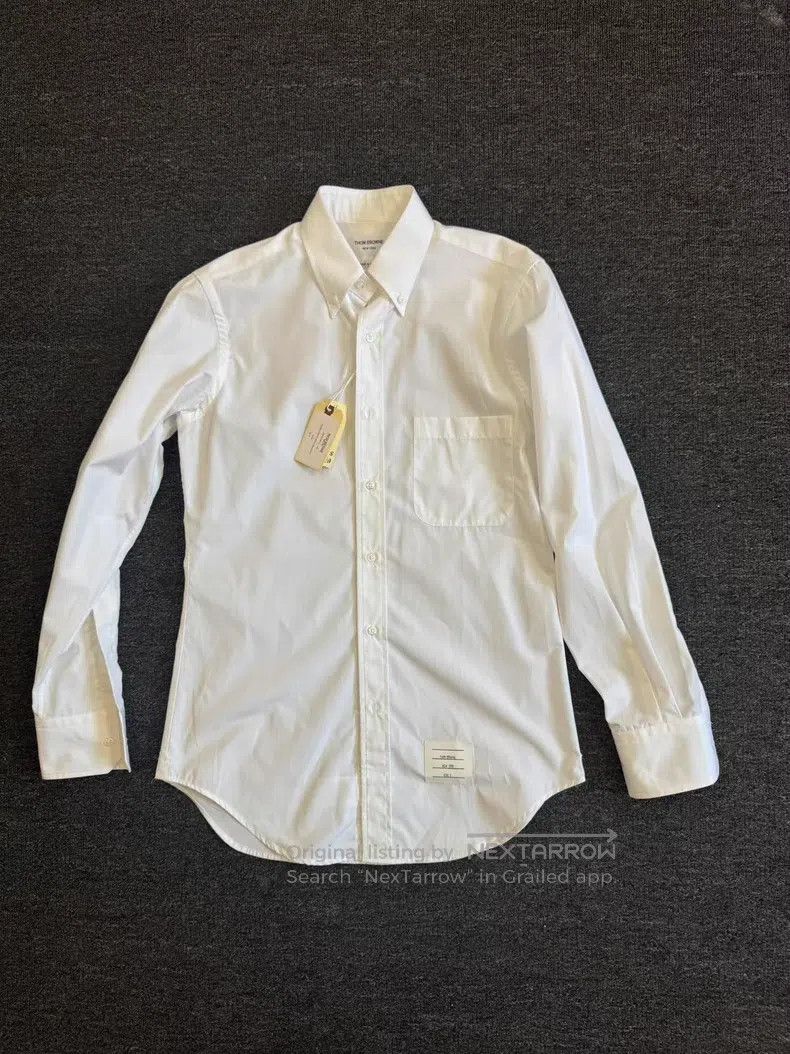 Thom Browne Fine Cotton Pure White Shirt