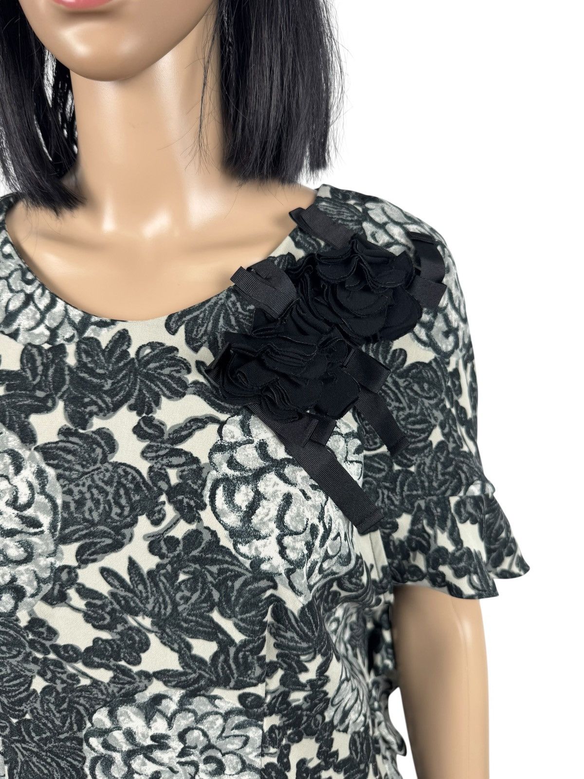 TWINSET Twinset Jacquard Blouse Decorated Embroidered Flower size S Size S / US 4 / IT 40 - 3 Thumbnail