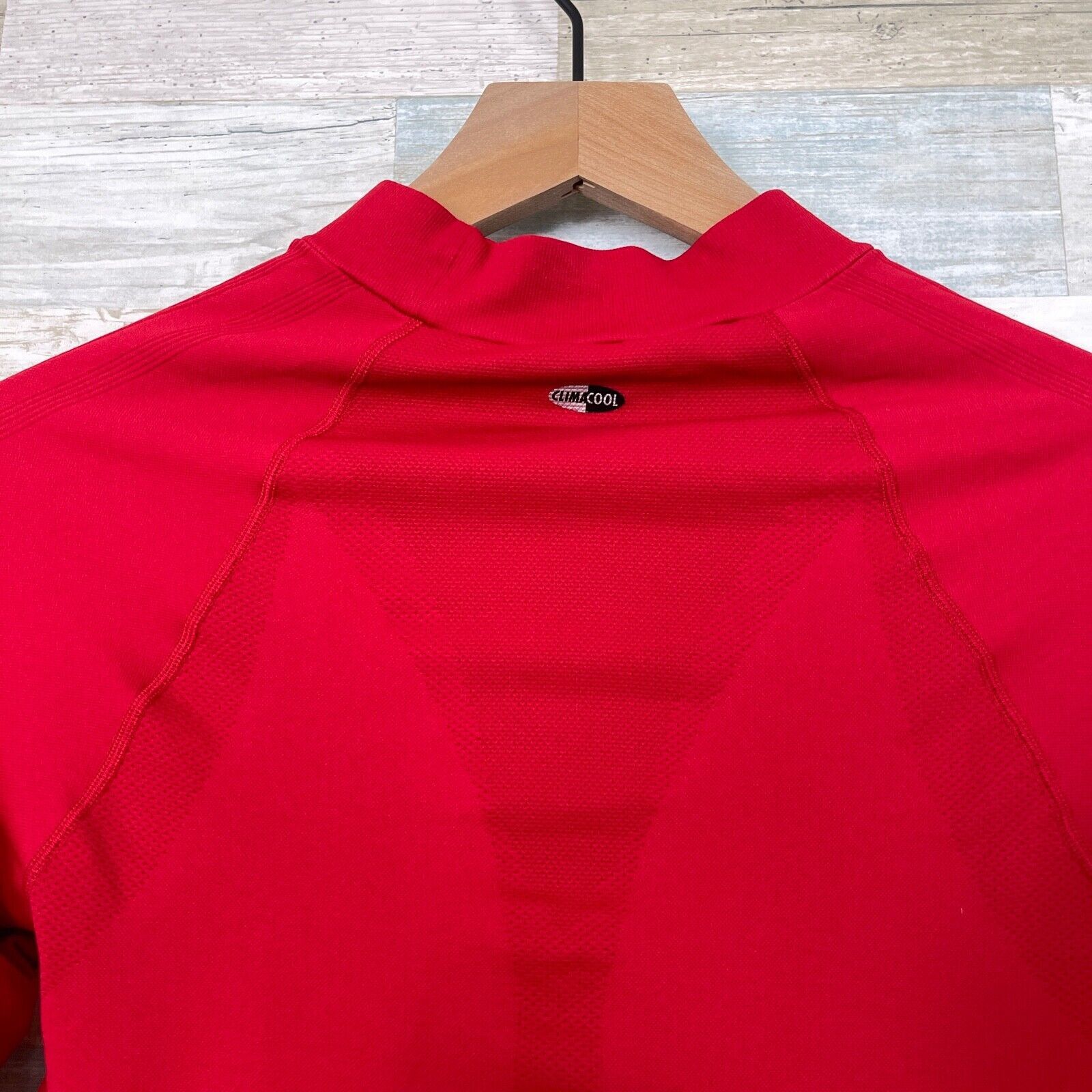 Adidas Adidas Mock Neck Top Compression Red ClimaCool Womens M Size M / US 6-8 / IT 42-44 - 6 Thumbnail