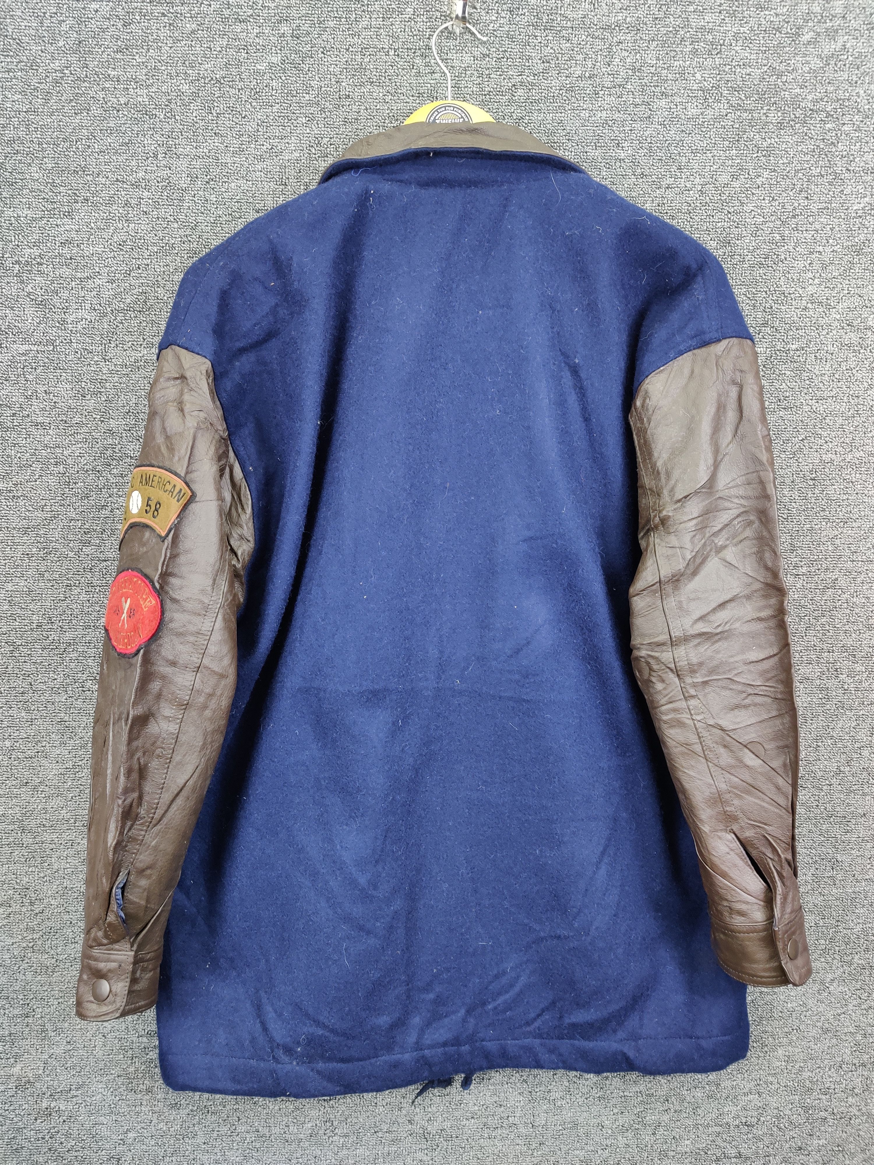 American Apparel Vintage American Los Angeles Wool Varsity Leather Jacket Size US L / EU 52-54 / 3 - 6 Thumbnail
