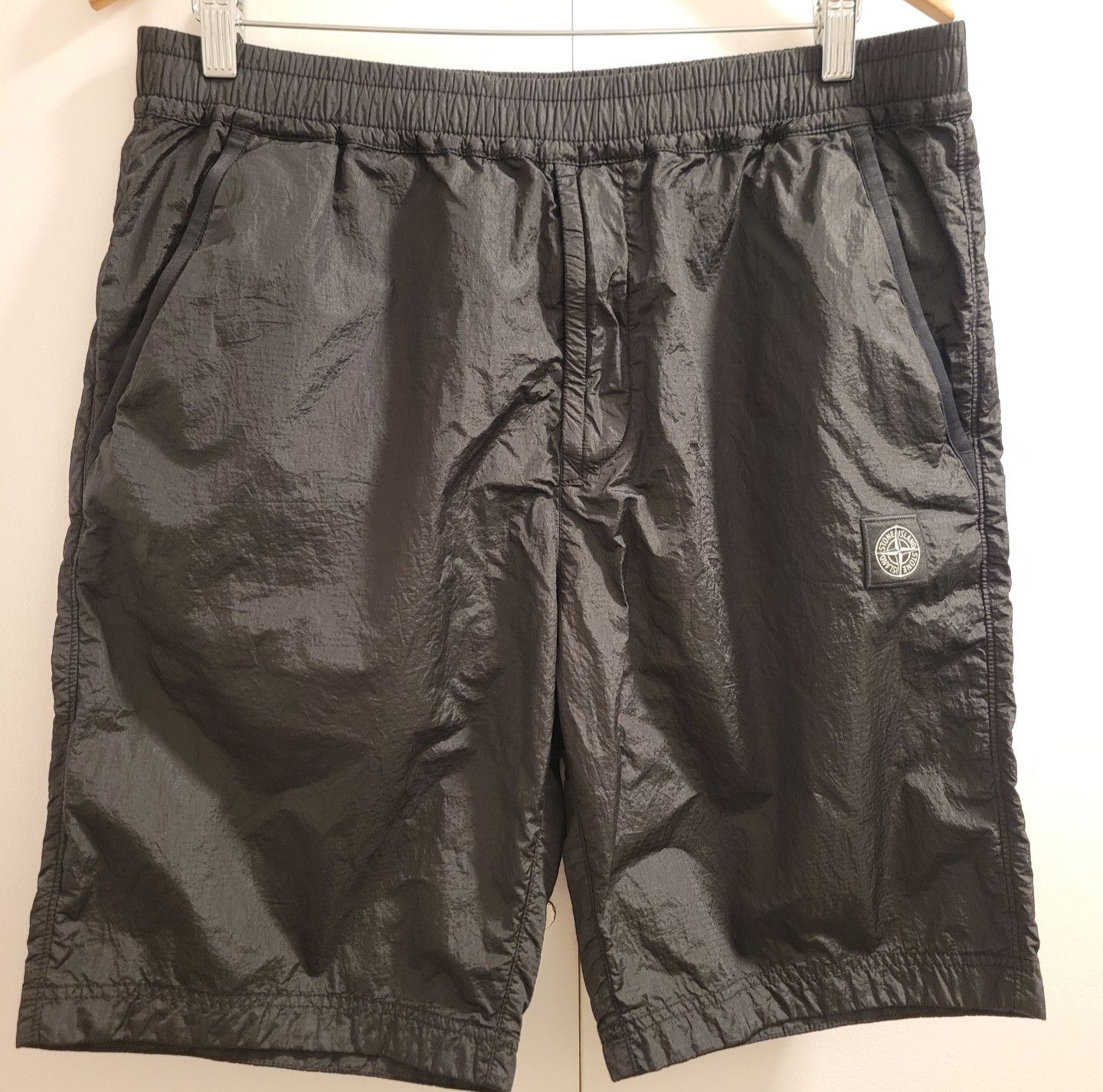 Stone Island RARE Stone Island Fleece Bermuda Nylon Metal Shorts Large Size US 36 / EU 52 - 2 Thumbnail