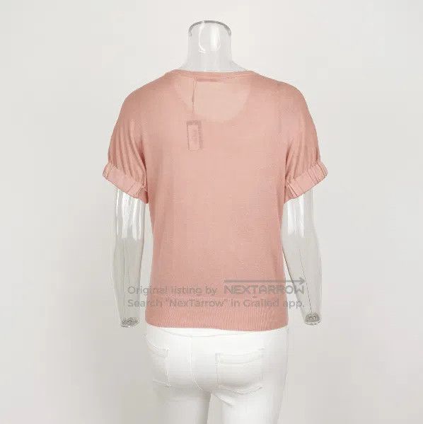 Prada Prada Cotton Knit Crewneck Short Sleeve Top . Size US M / EU 48-50 / 2 - 3 Thumbnail