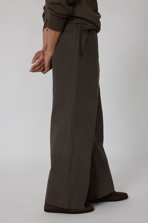 Stoffa Stoffa Extra Wide Plain Front Trouser Size US 31 - 4 Thumbnail