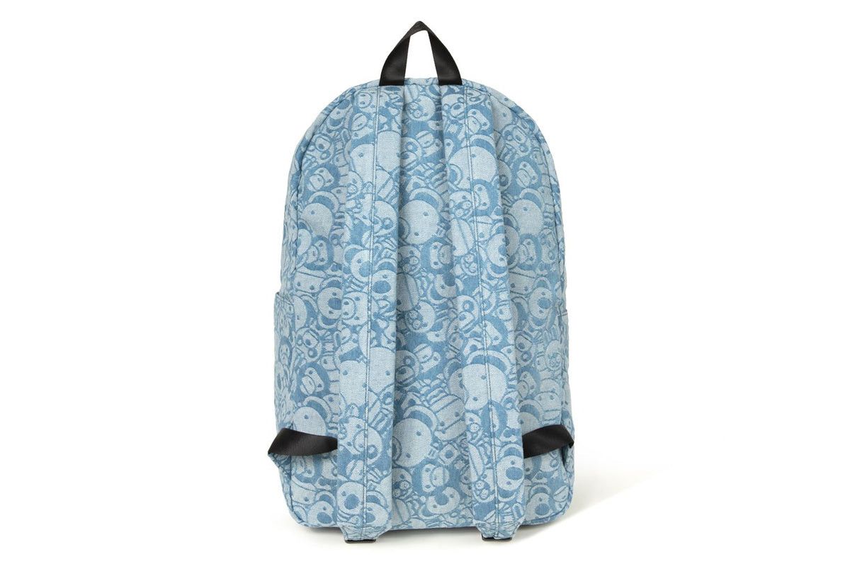 Bape BAPE MILO DENIM BACKPACK Size ONE SIZE - 3 Thumbnail