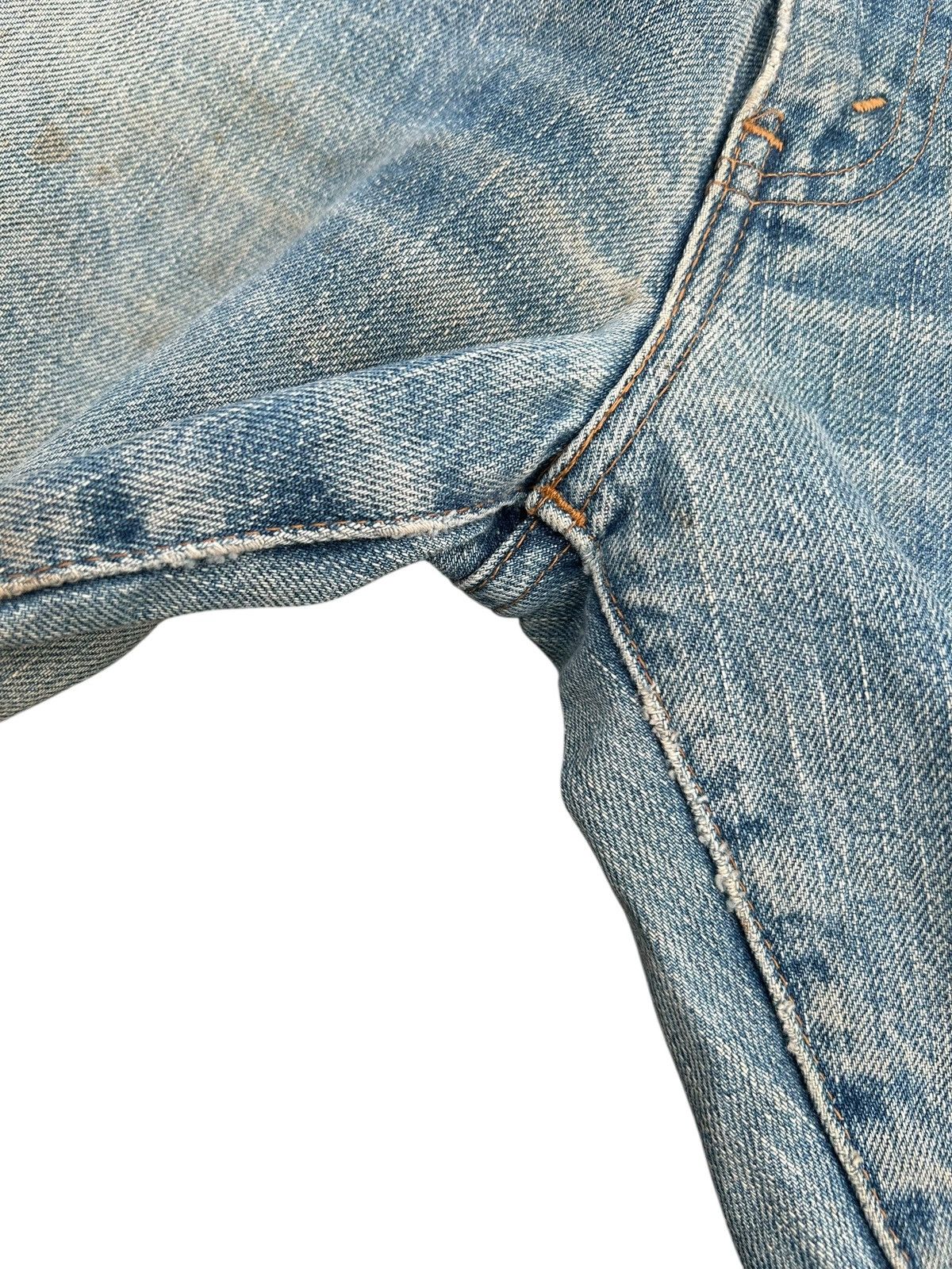Kapital Thrashed Vintage Levis big E Selvedge Denim Jeans Size US 32 / EU 48 - 12 Thumbnail