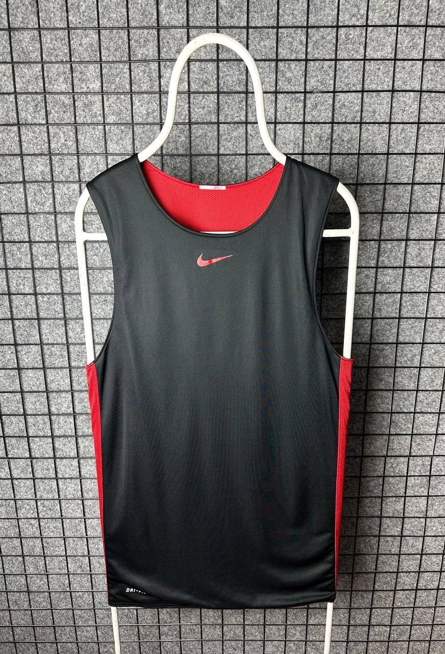 Nike × Vintage Nike Tank top sleeves basketball NBA center swoosh size M/L Size US M / EU 48-50 / 2 - 2 Thumbnail