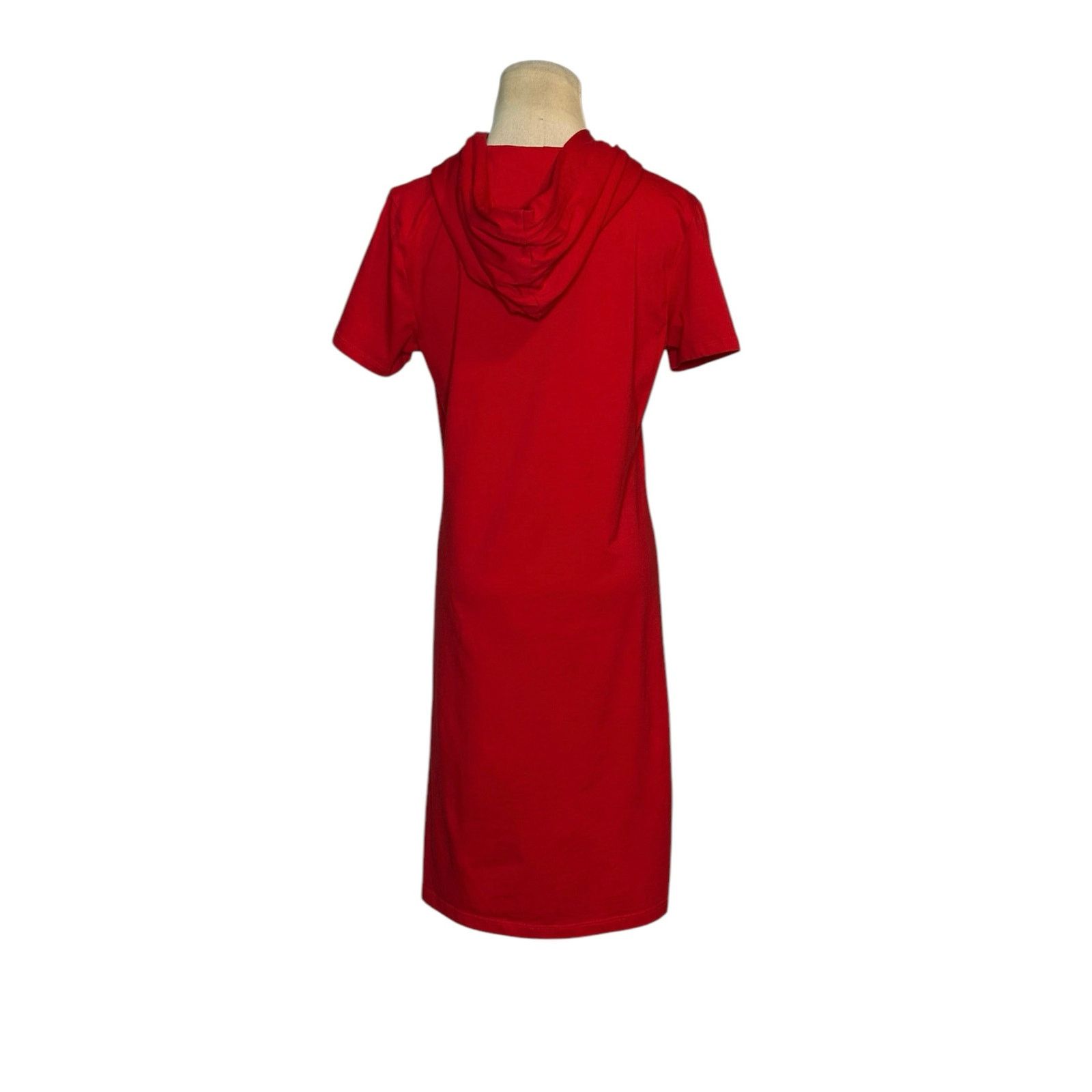 Calvin Klein Calvin Klein red short sleeves mini hoodie dress size Medium Size M / US 6-8 / IT 42-44 - 2 Thumbnail