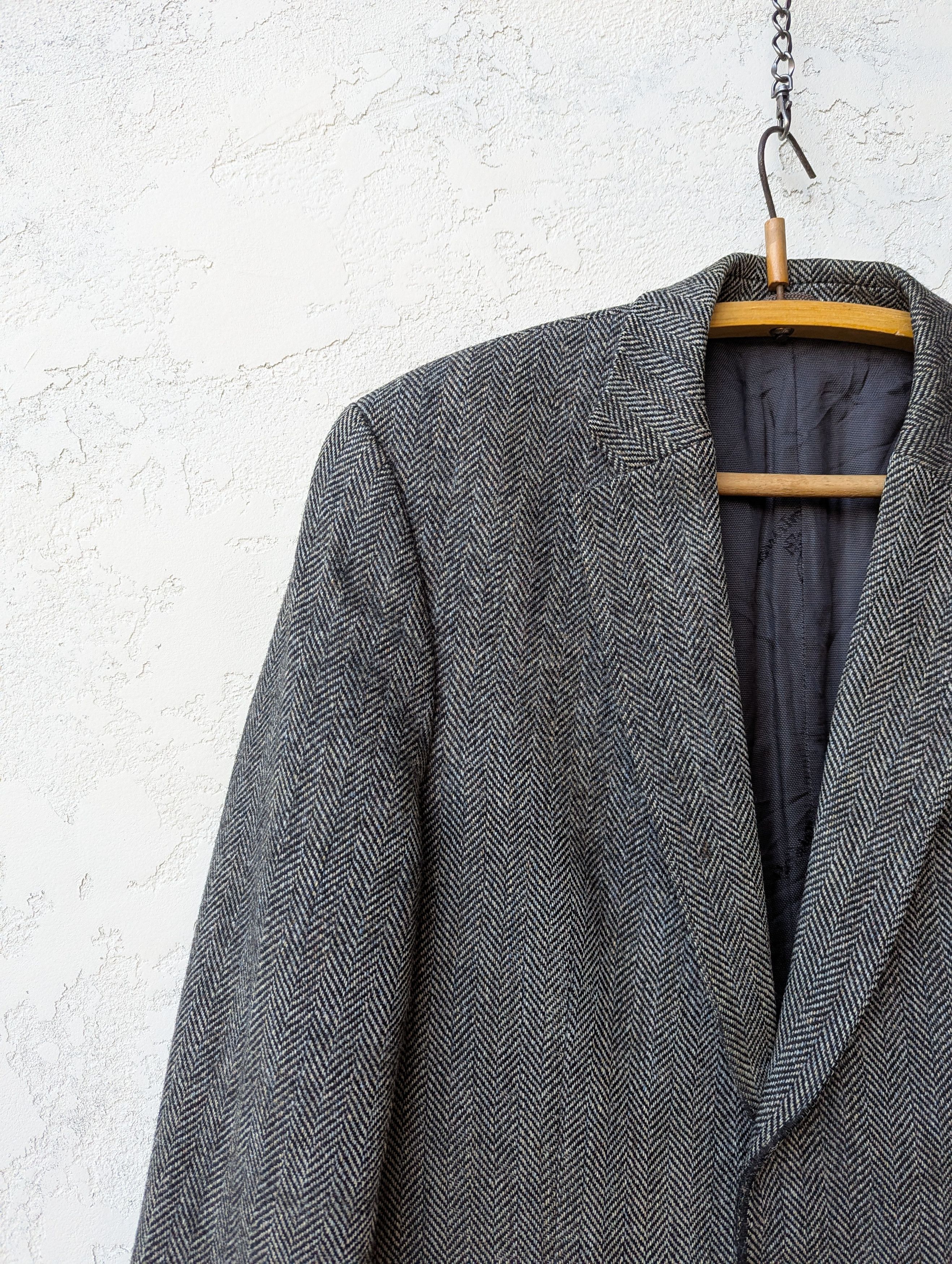 Harris Tweed Harris Tweed x Mario Barutti Vintage Blazer Pure Wool Gray Size 44L - 4 Thumbnail