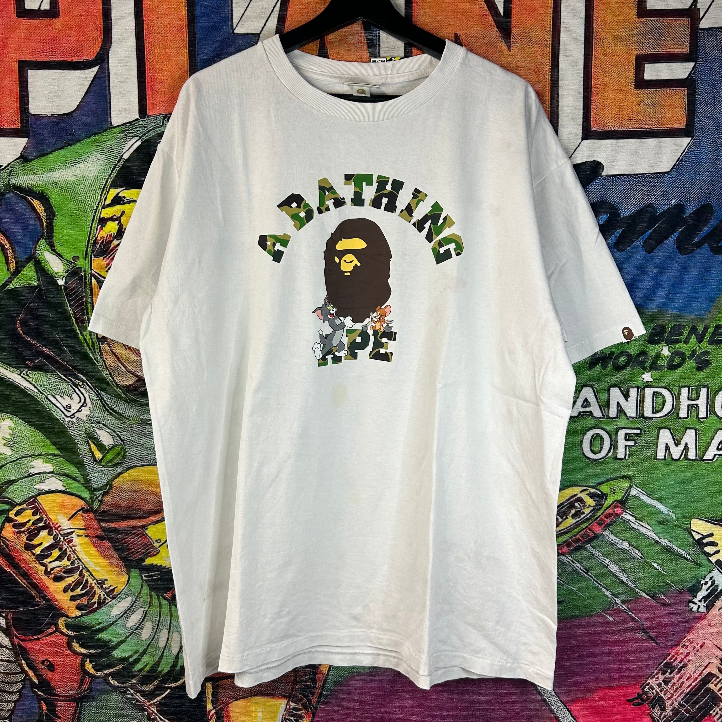 Bape Bape Tom & Jerry Camo College Tee Size 2XL Size US XXL / EU 58 / 5 - 1 Thumbnail