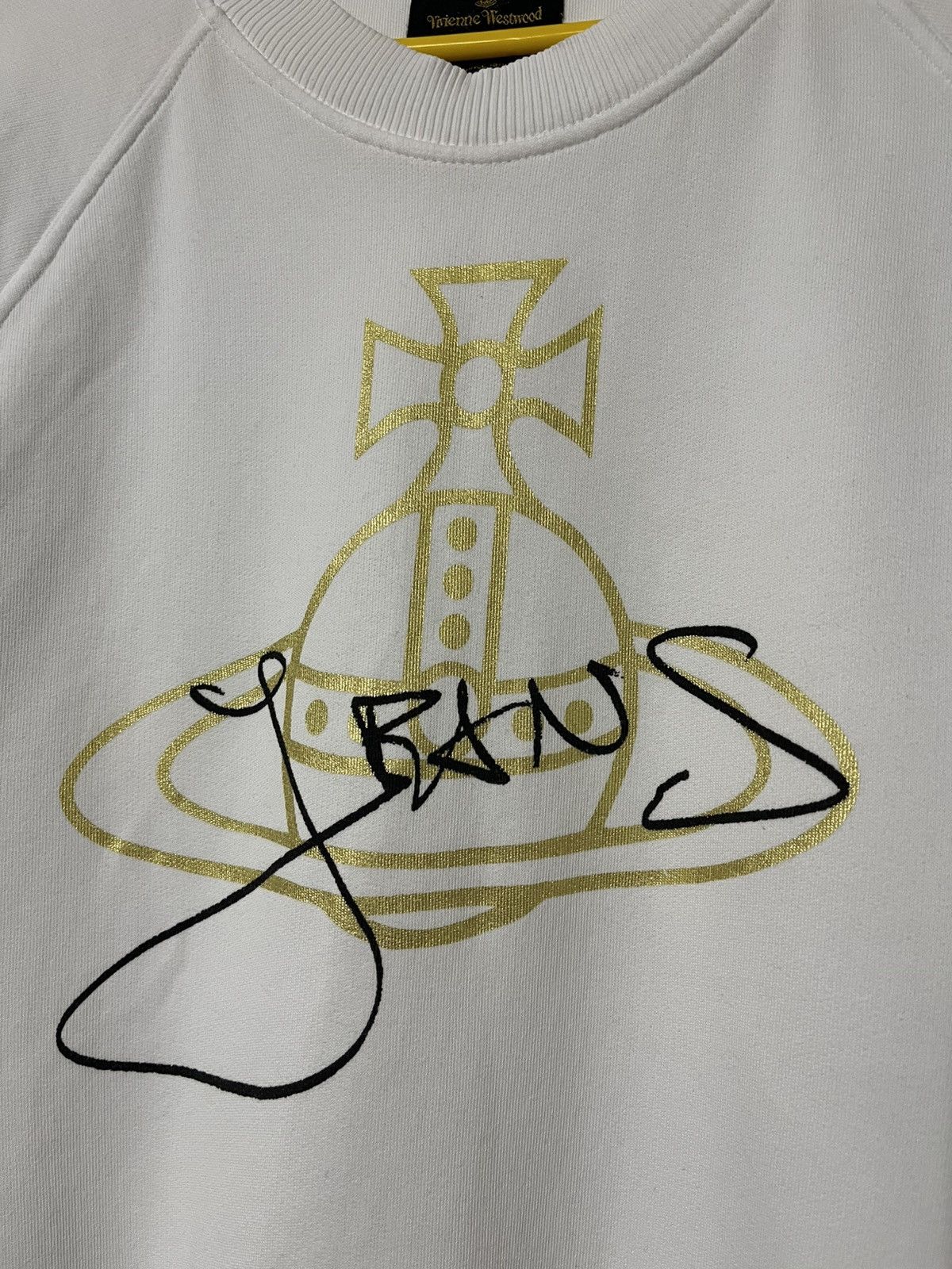 Vivienne Westwood Vivienne Westwood Anglomania White Sweatshirt Big ORB Logo Size US M / EU 48-50 / 2 - 2 Thumbnail