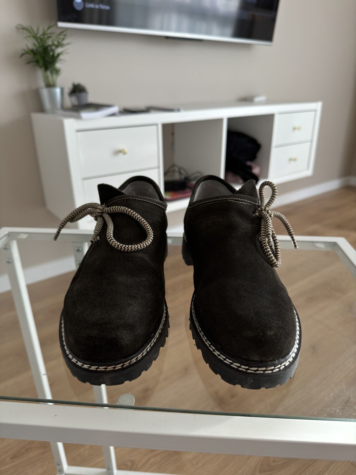 Genuine Leather × Vintage Vintage Almsach cynthia suede classic brown leather Size US 8 / EU 41 - 3 Thumbnail