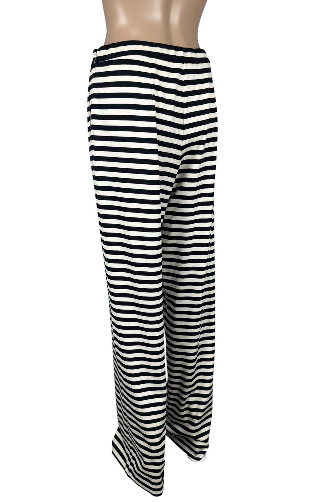 Max Mara Max Mara Striped Pants Wide Leg Viscose Jersey size US8 UK10 Size 28" / US 6 / IT 42 - 5 Thumbnail