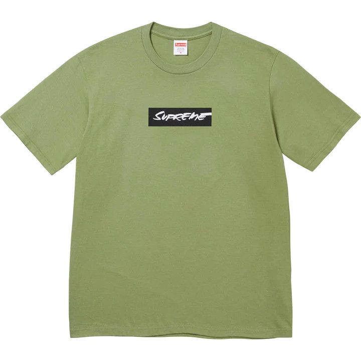 Image of Supreme Futura Box Logo Tee Moss in Green, Men's (Size Small)