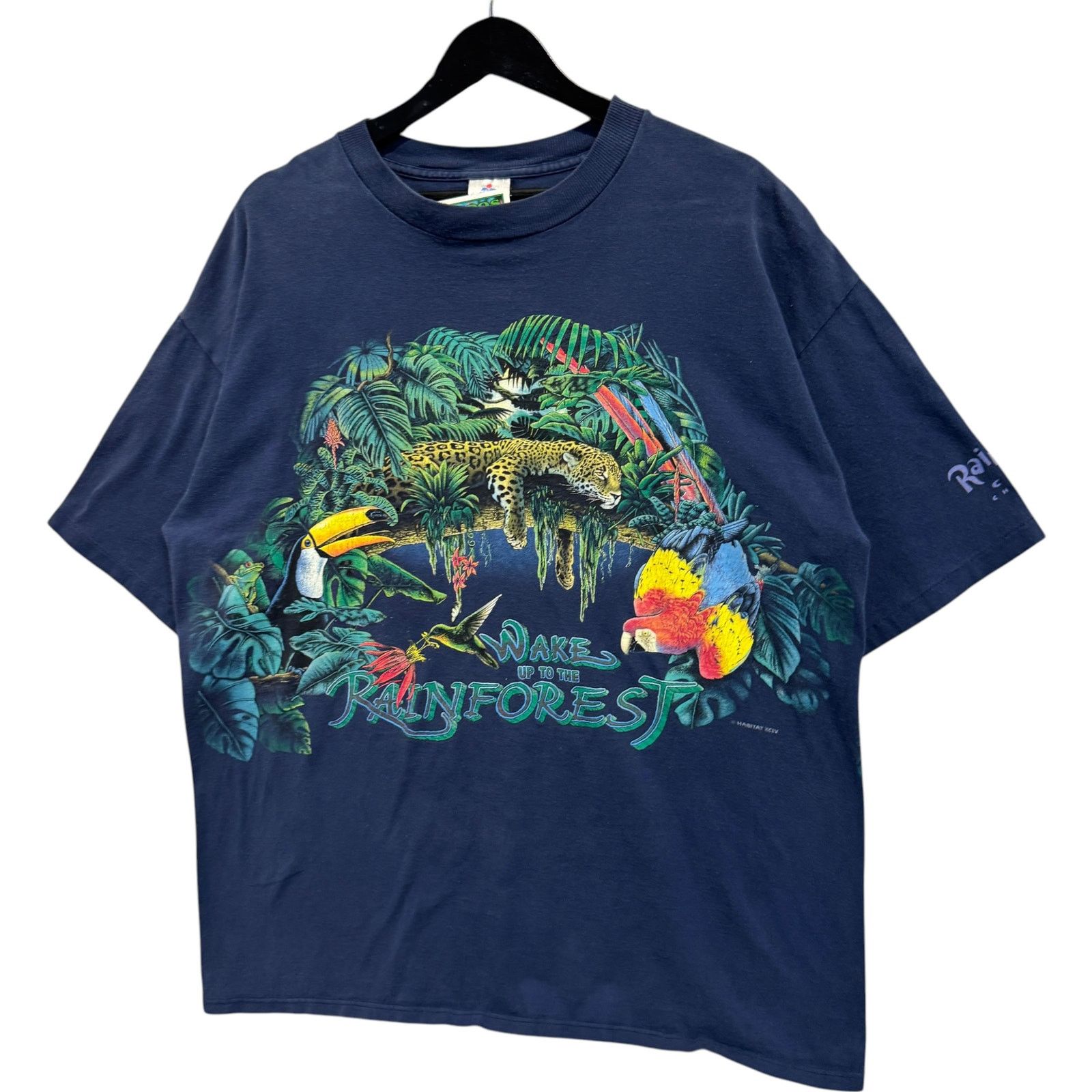 Vintage Vintage Wake Up To The Rainforest Tee XXL Size US XXL / EU 58 / 5 - 3 Thumbnail