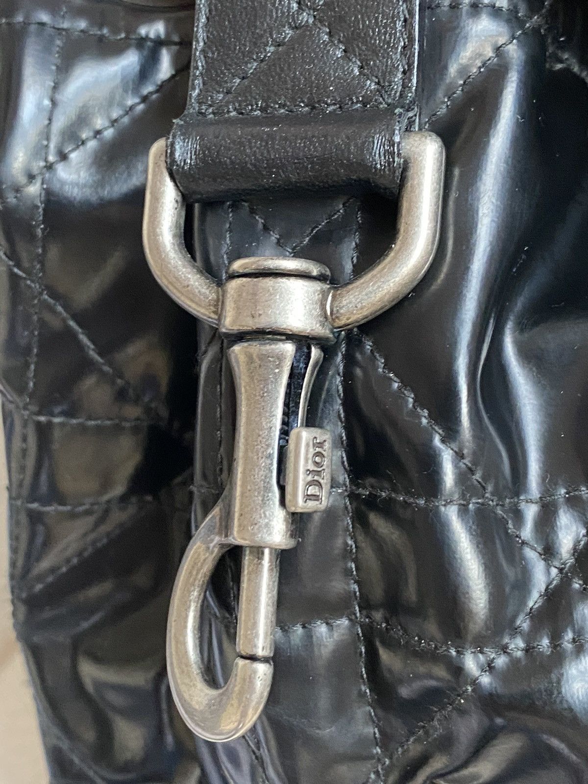 Dior × Vintage RARE‼️ AUTHENTIC DIOR CANNAGE QUILTED LAMBSKIN BUCKET BAG Size ONE SIZE - 4 Thumbnail